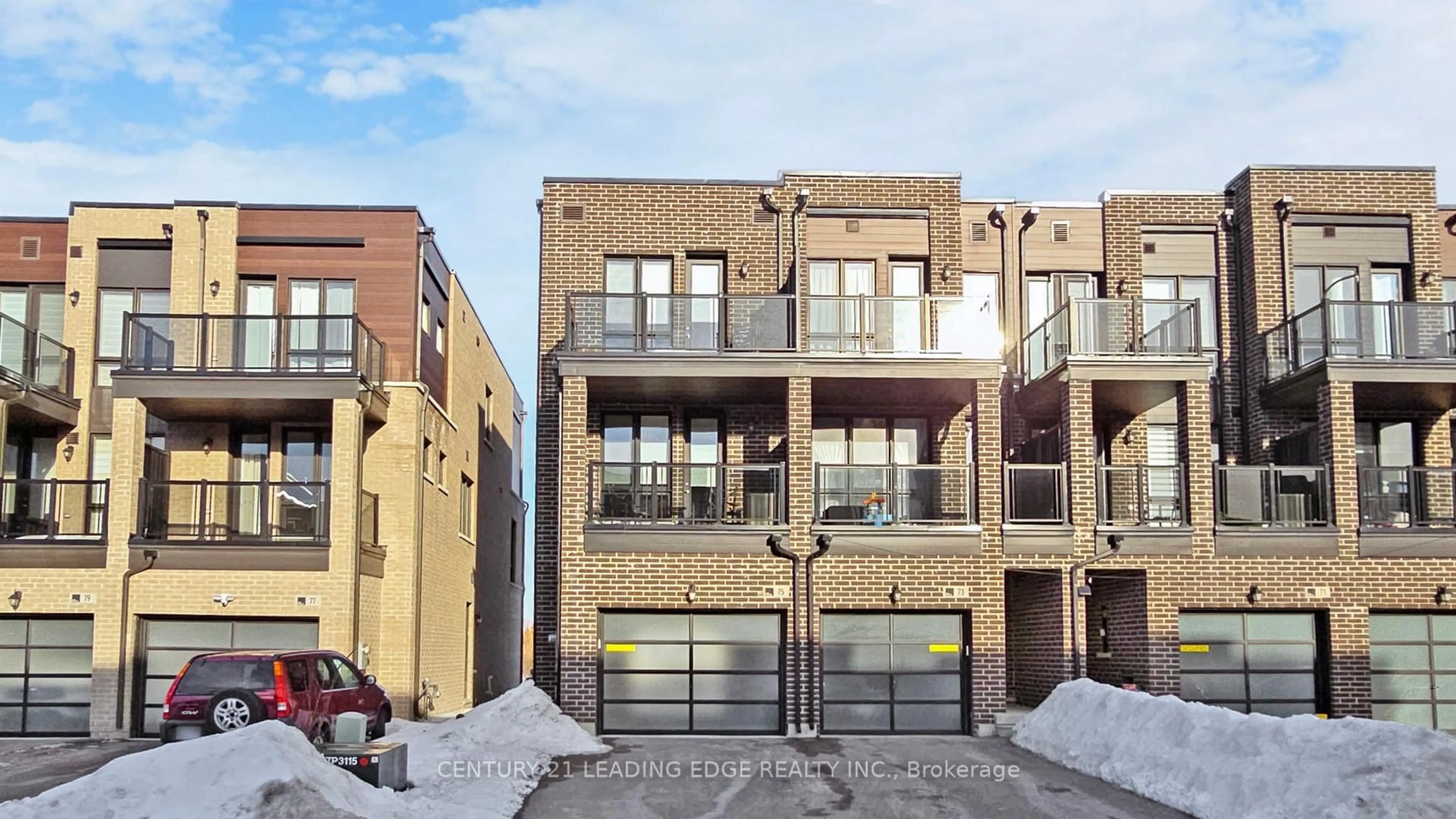 Home with brick exterior material, street for 75 MIKAYLA Lane, Markham Ontario L6B 1R1