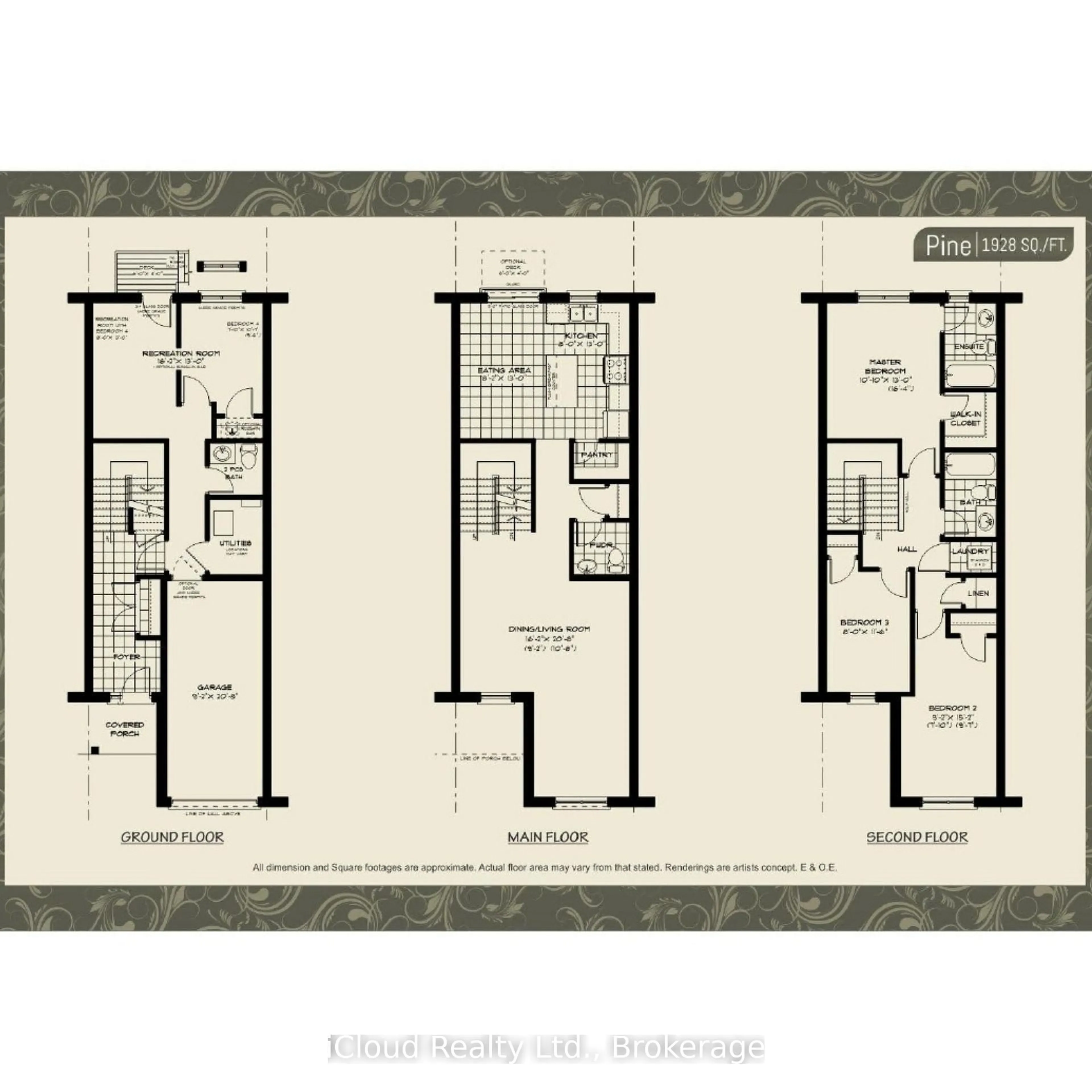 Floor plan for 37 Milson Cres, Essa Ontario L0M 1B4