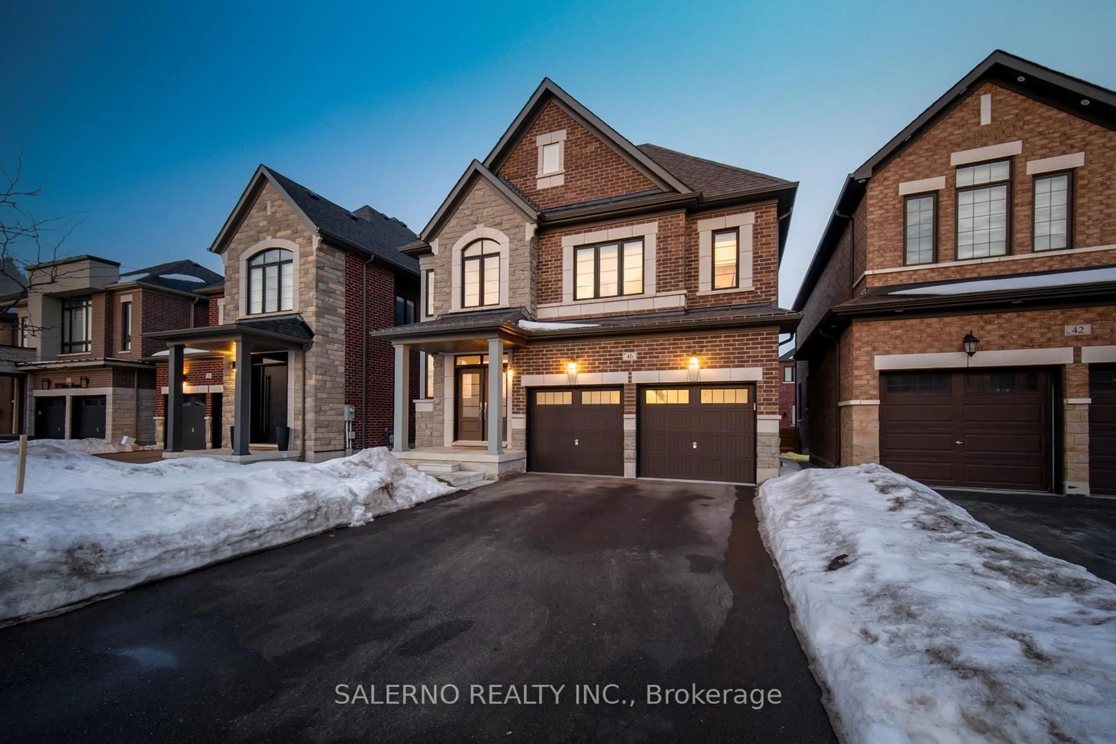 Home with brick exterior material, street for 46 Stilton Ave, Vaughan Ontario L4H 5B9