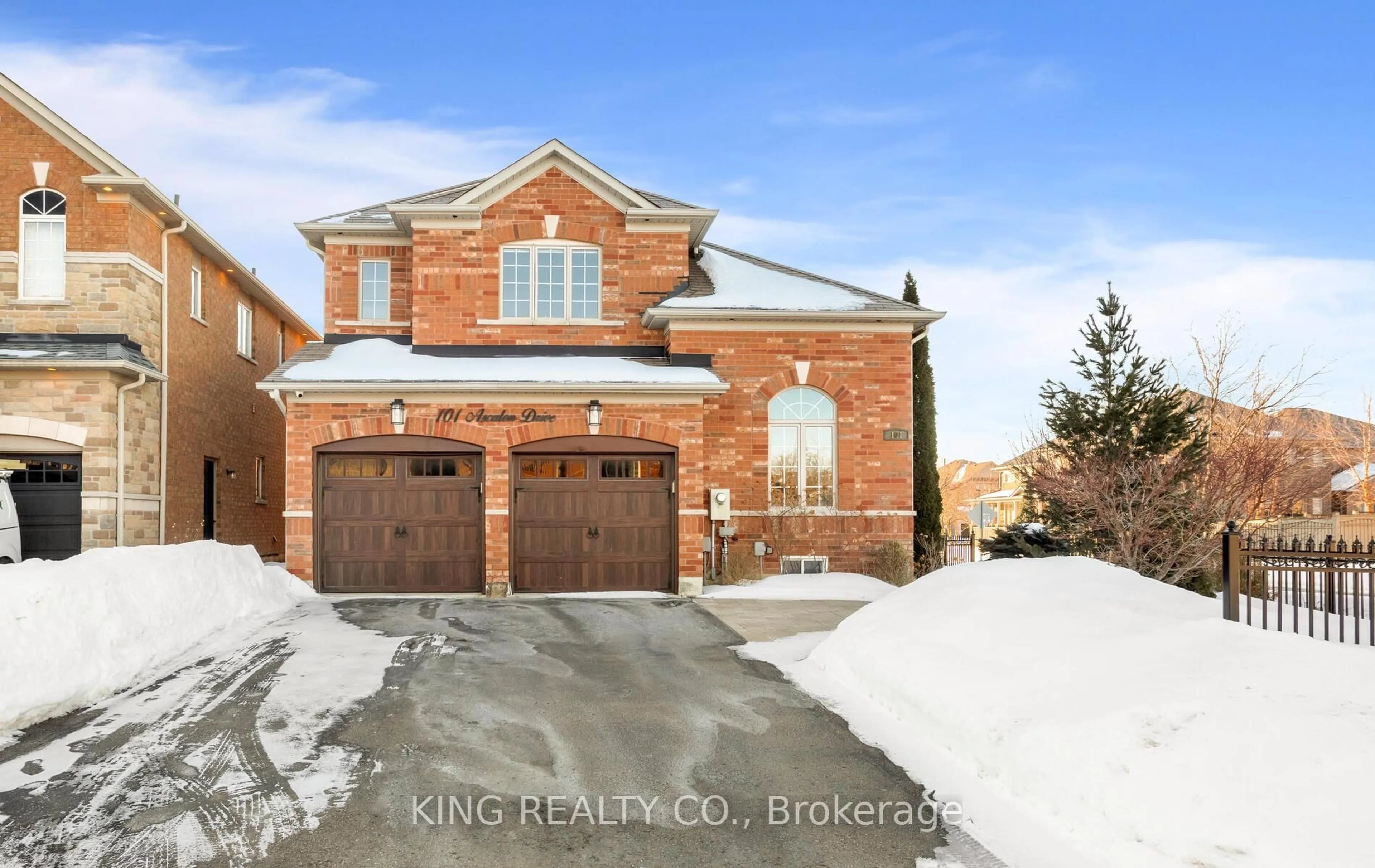 Home with brick exterior material, street for 101 Ascalon Dr, Vaughan Ontario L6A 0M4