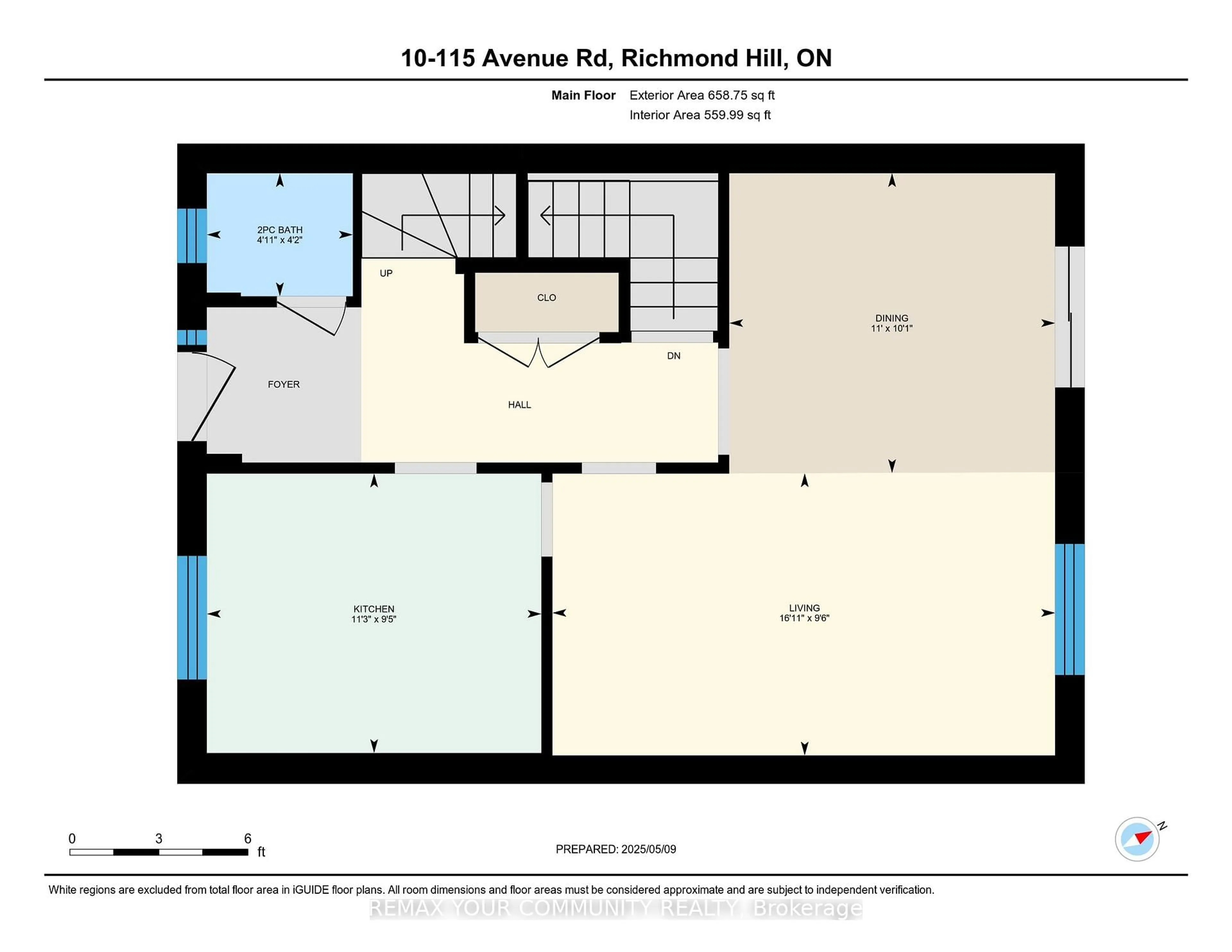Floor plan for 115 Avenue Rd #10, Richmond Hill Ontario L4C 9N2