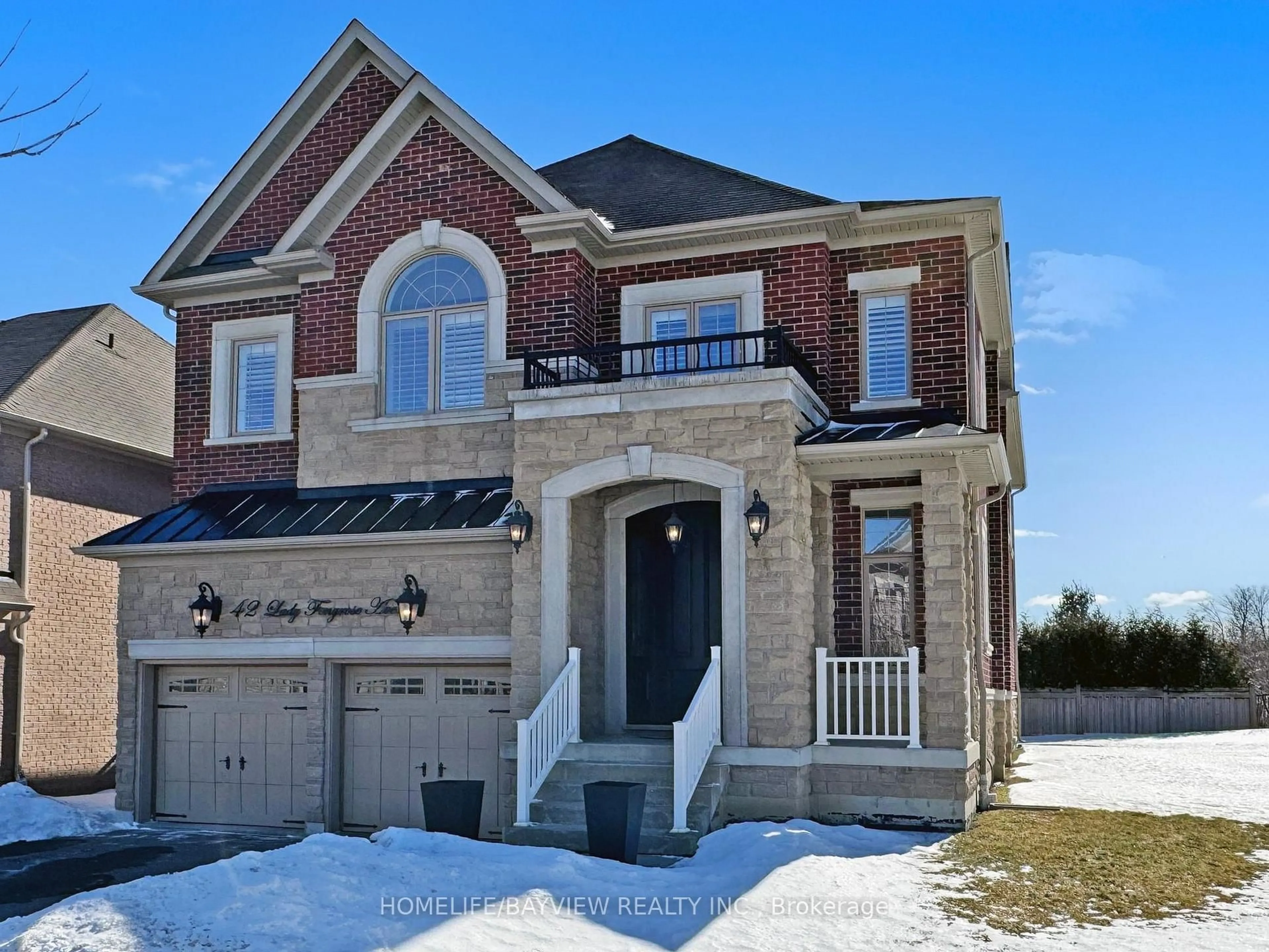 Home with brick exterior material, street for 42 Lady Fenyrose Ave, Vaughan Ontario L6A 0E2