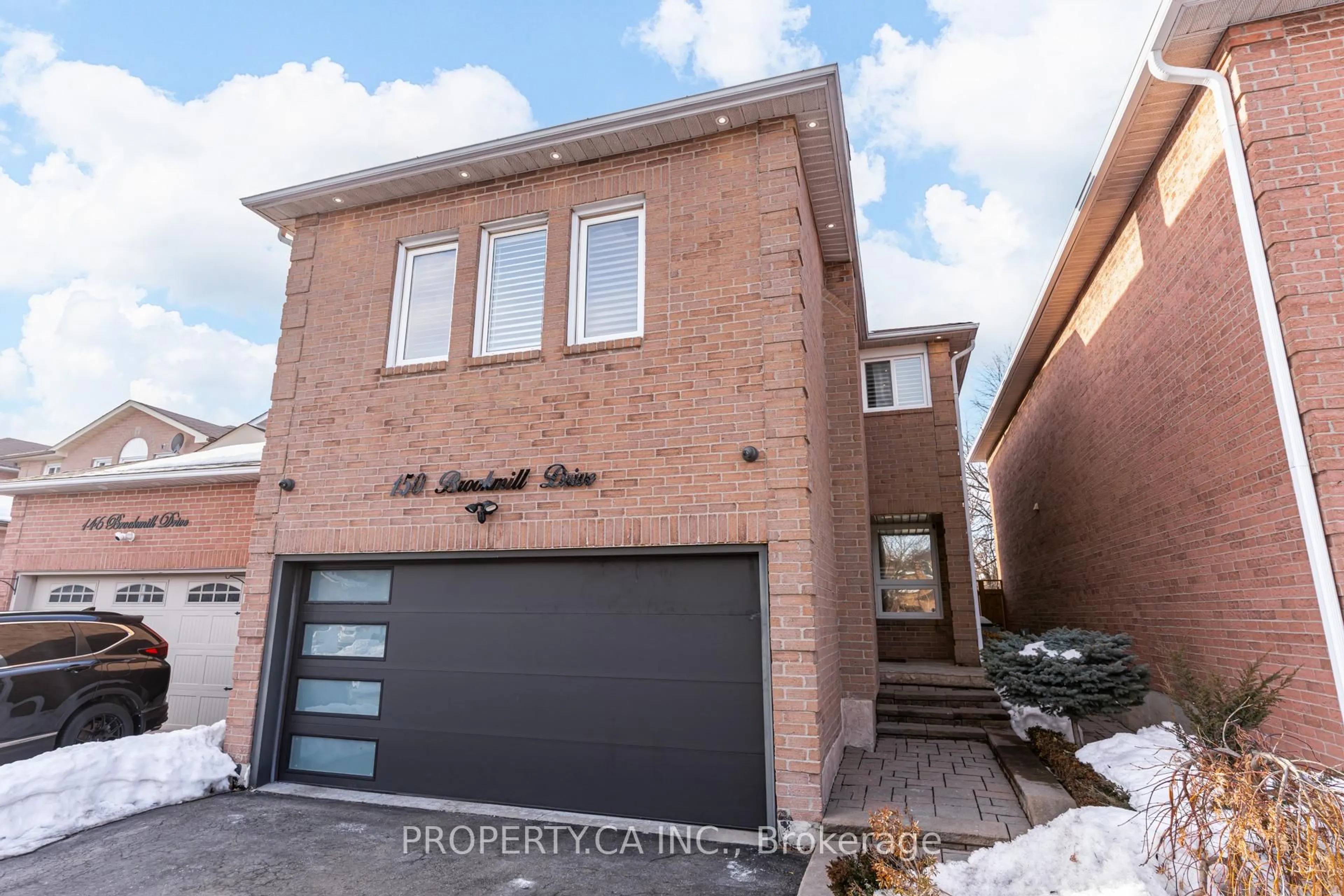 Home with brick exterior material, street for 150 Brookmill Dr, Vaughan Ontario L4J 6M2
