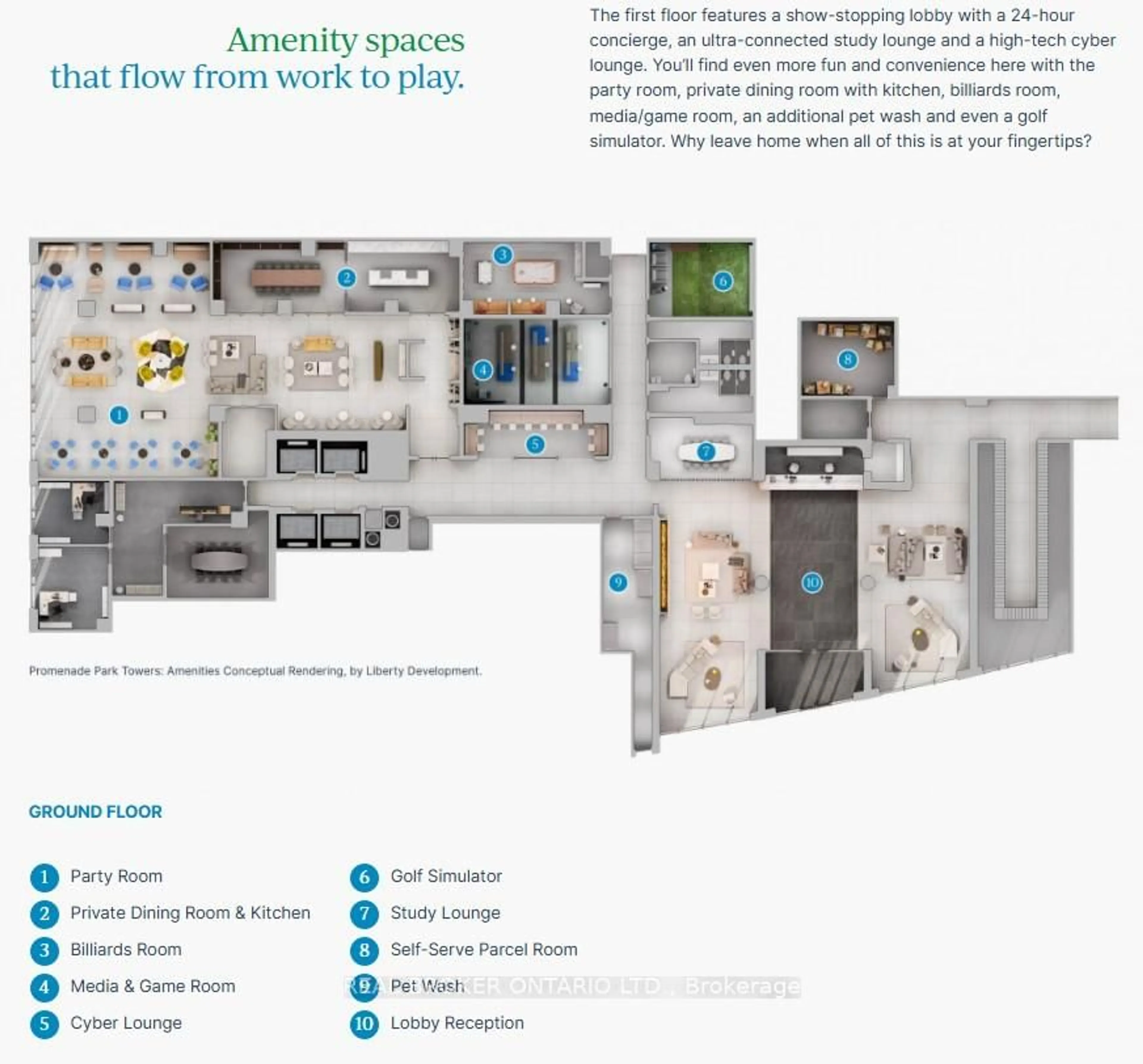 Floor plan for 30 Upper Mall Way #1902A, Vaughan Ontario L4J 0L7