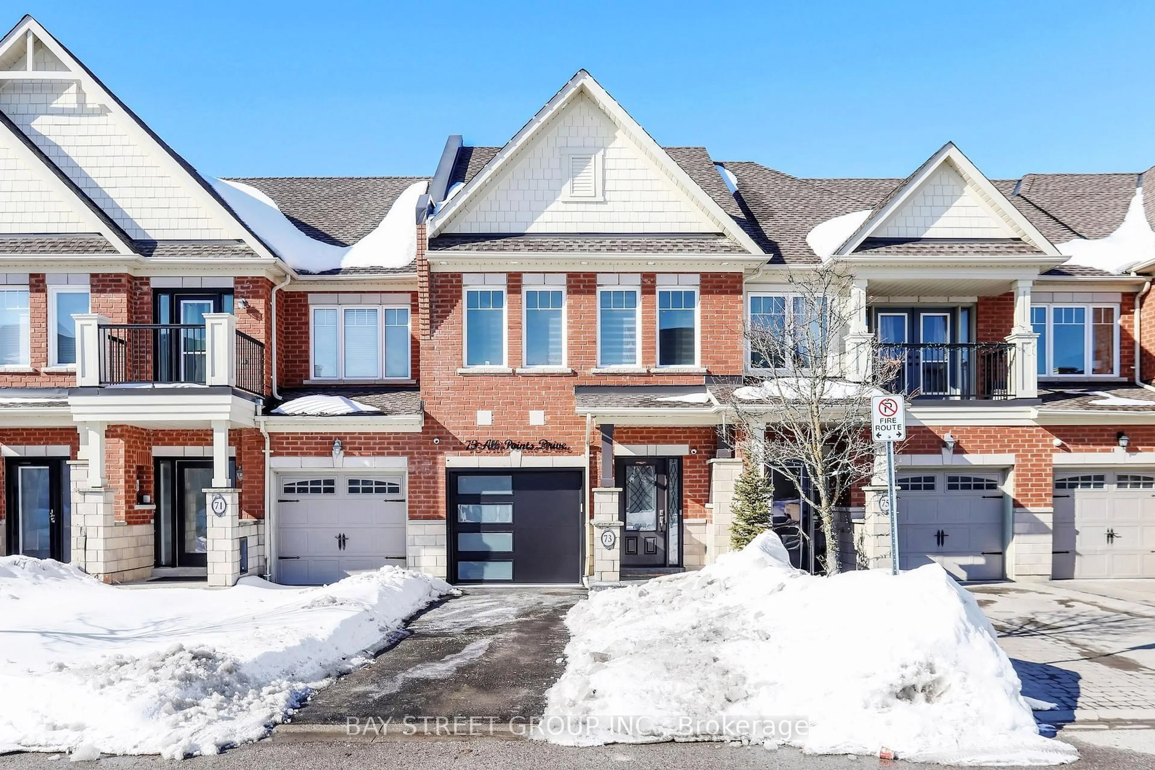 Home with brick exterior material, street for 73 All Points Dr, Whitchurch-Stouffville Ontario L4A 0W6
