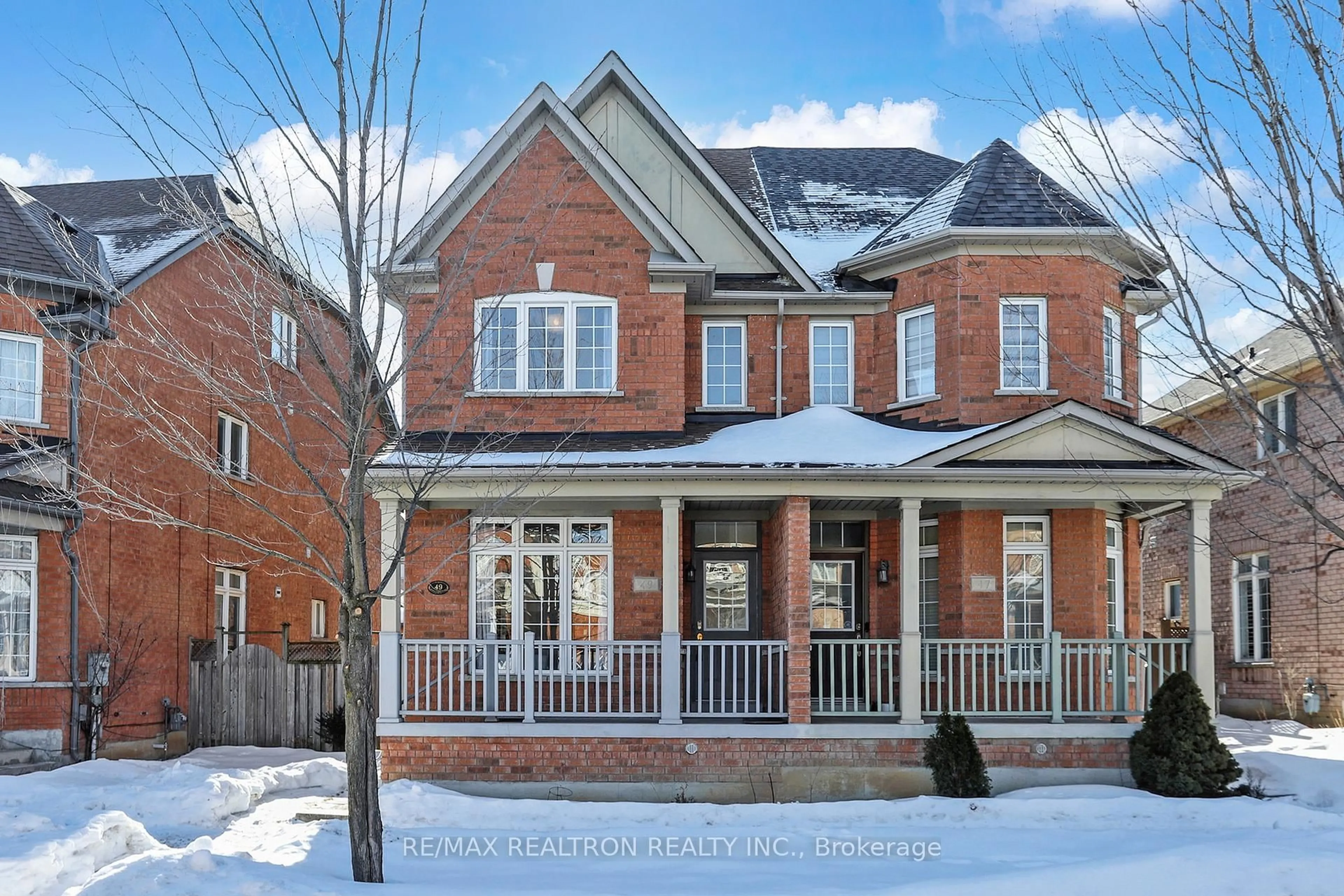 Home with brick exterior material, street for 49 Rainbow Valley Cres, Markham Ontario L6E 1Z1