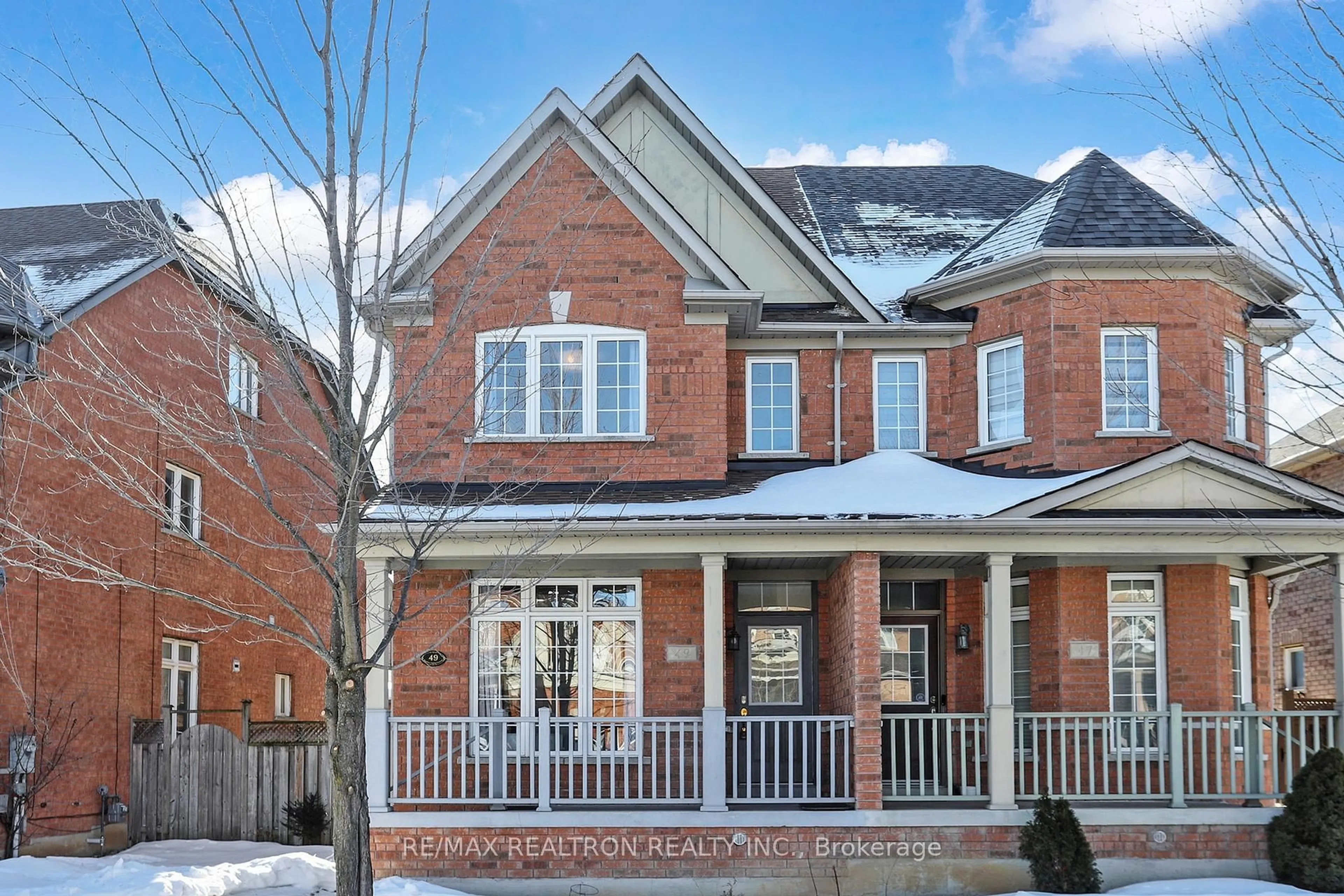 Home with brick exterior material, street for 49 Rainbow Valley Cres, Markham Ontario L6E 1Z1