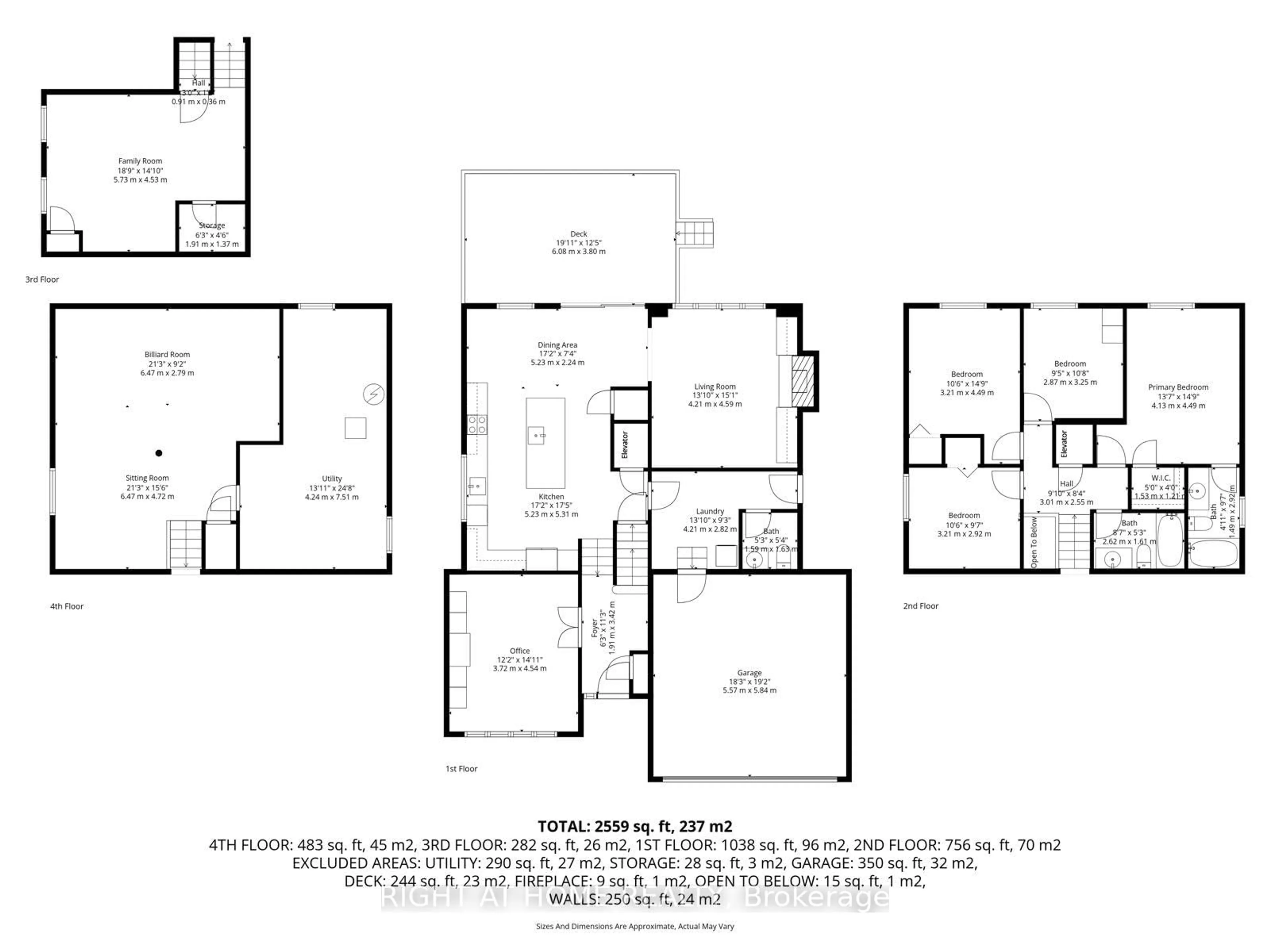 Floor plan for 7 Banbury Crt, Aurora Ontario L4G 3M8