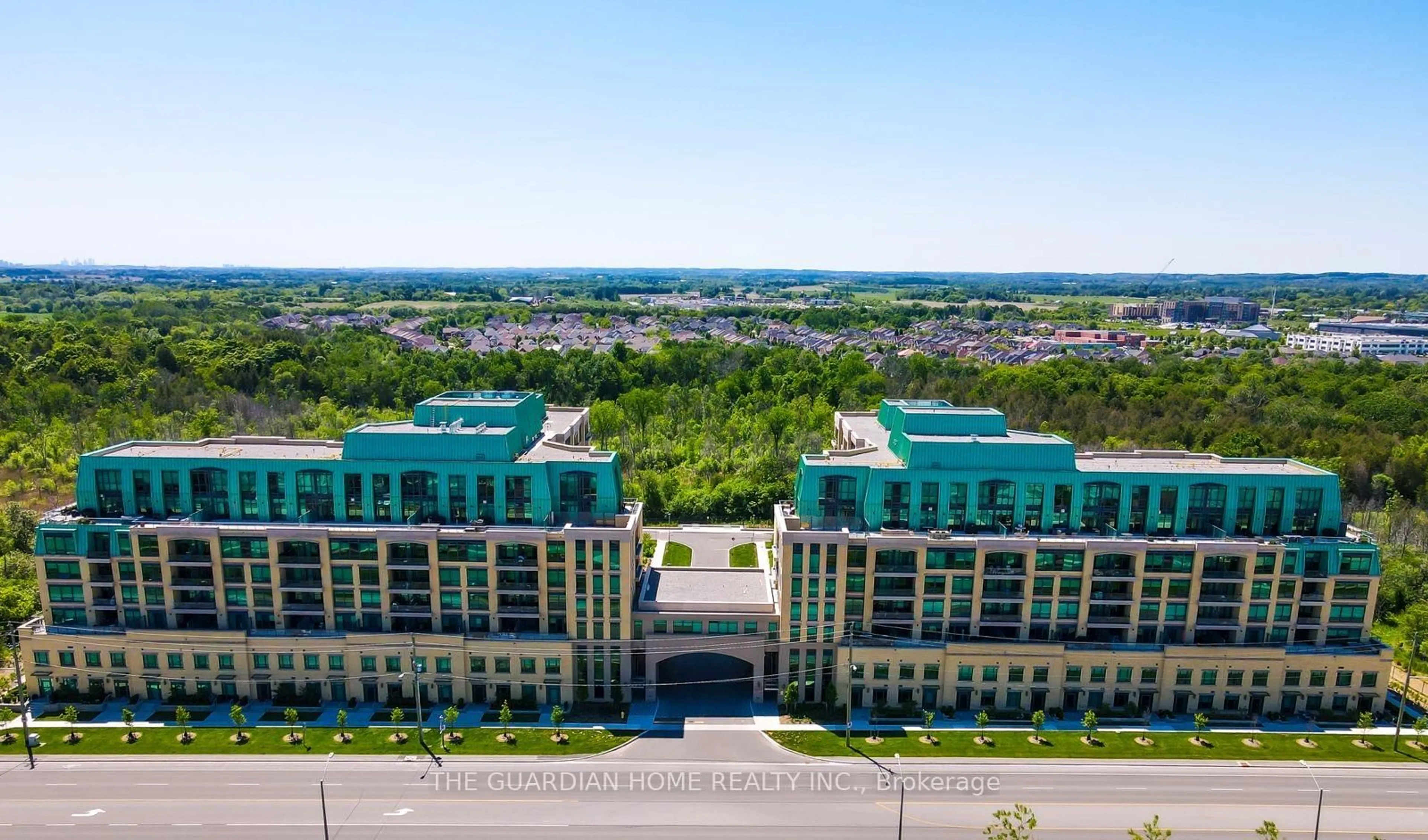 A pic from outside/outdoor area/front of a property/back of a property/a pic from drone, city buildings view from balcony for 11750 Ninth Line #126B, Whitchurch-Stouffville Ontario L4A 8B4