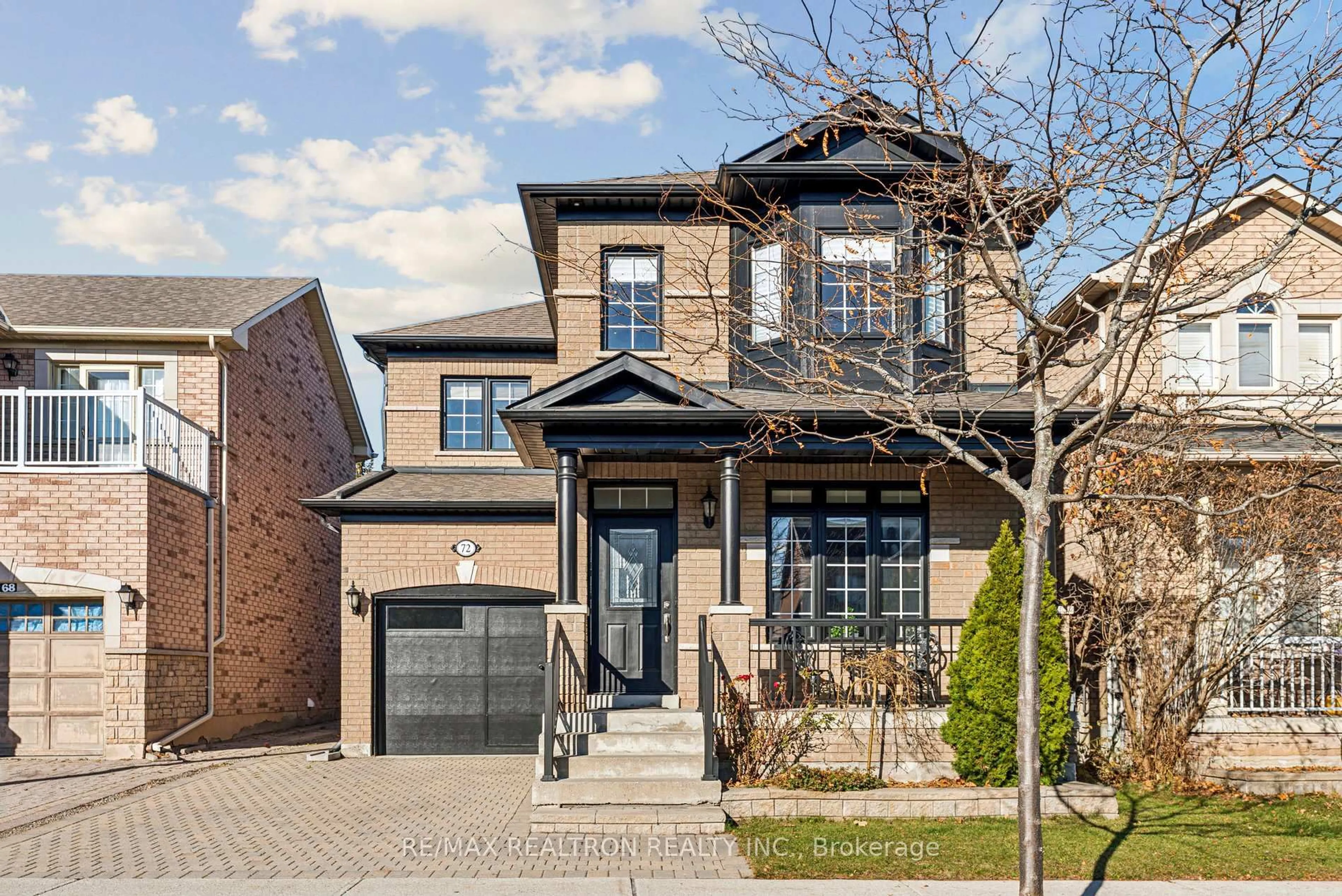 Home with brick exterior material, street for 72 Saint Damian Ave, Vaughan Ontario L4H 2L5