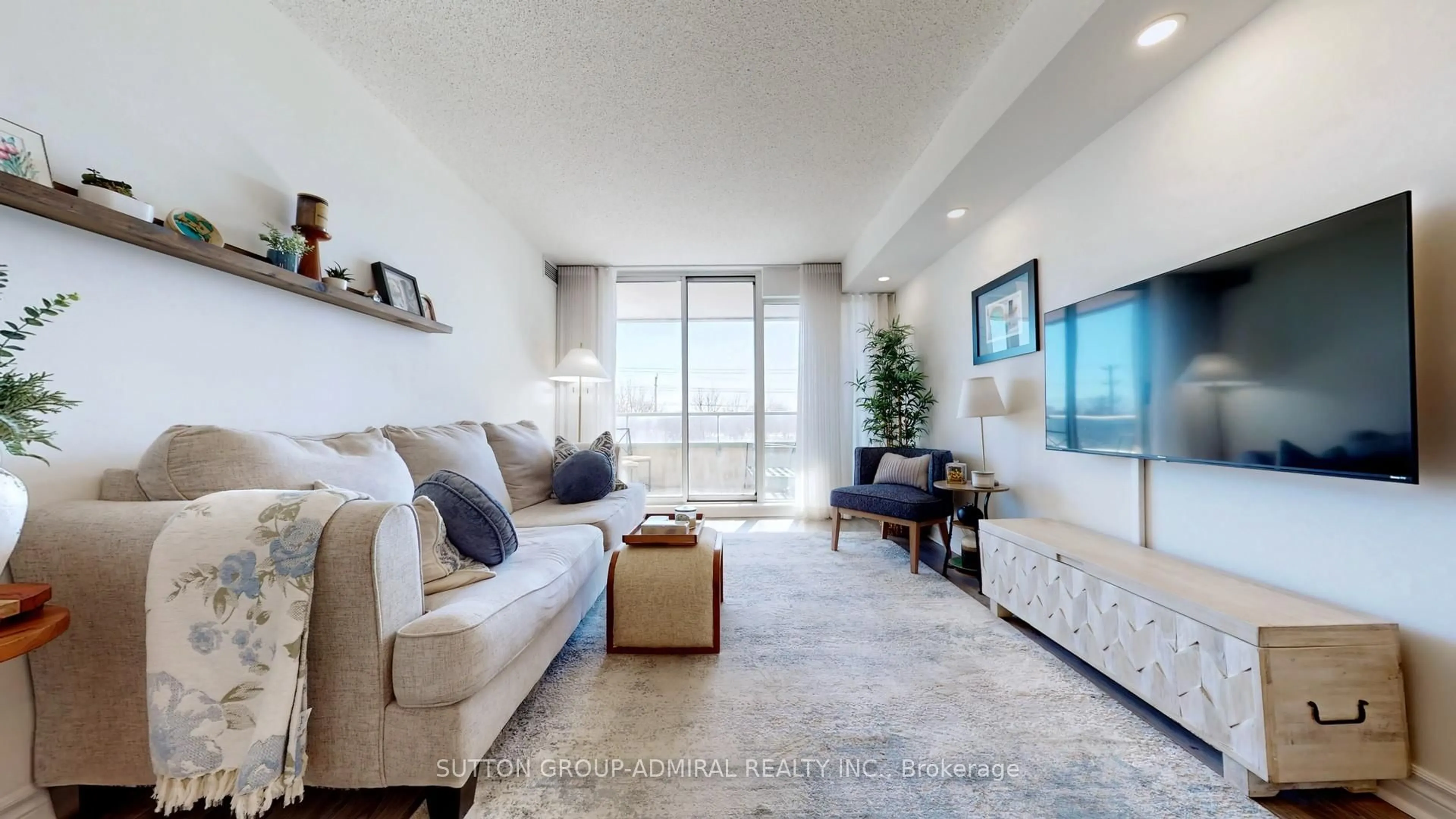 Living room with furniture, unknown for 1 Emerald Lane #407, Vaughan Ontario L4J 8N2