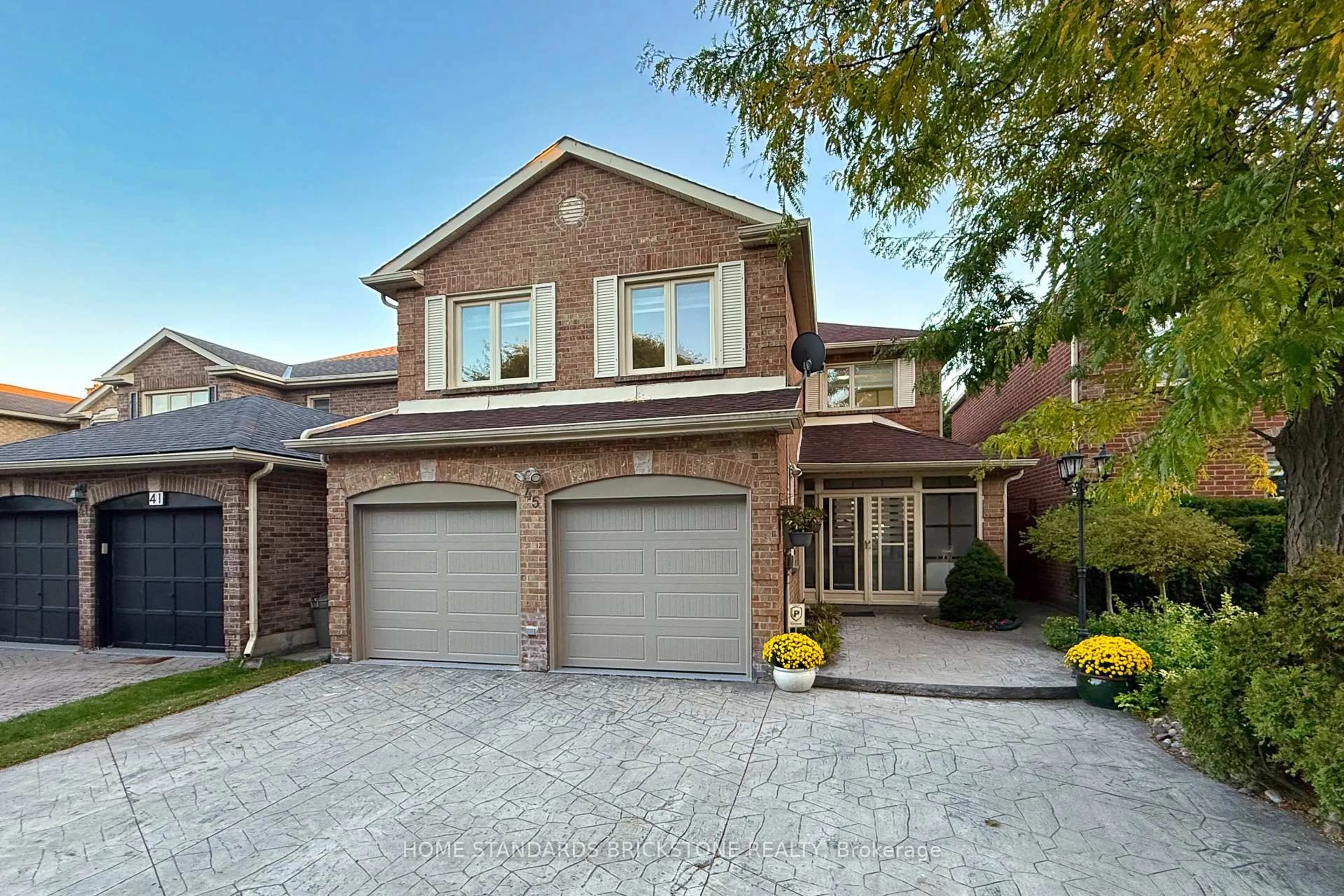 Home with brick exterior material, street for 45 Spring Gate Blvd, Vaughan Ontario L4J 3C9