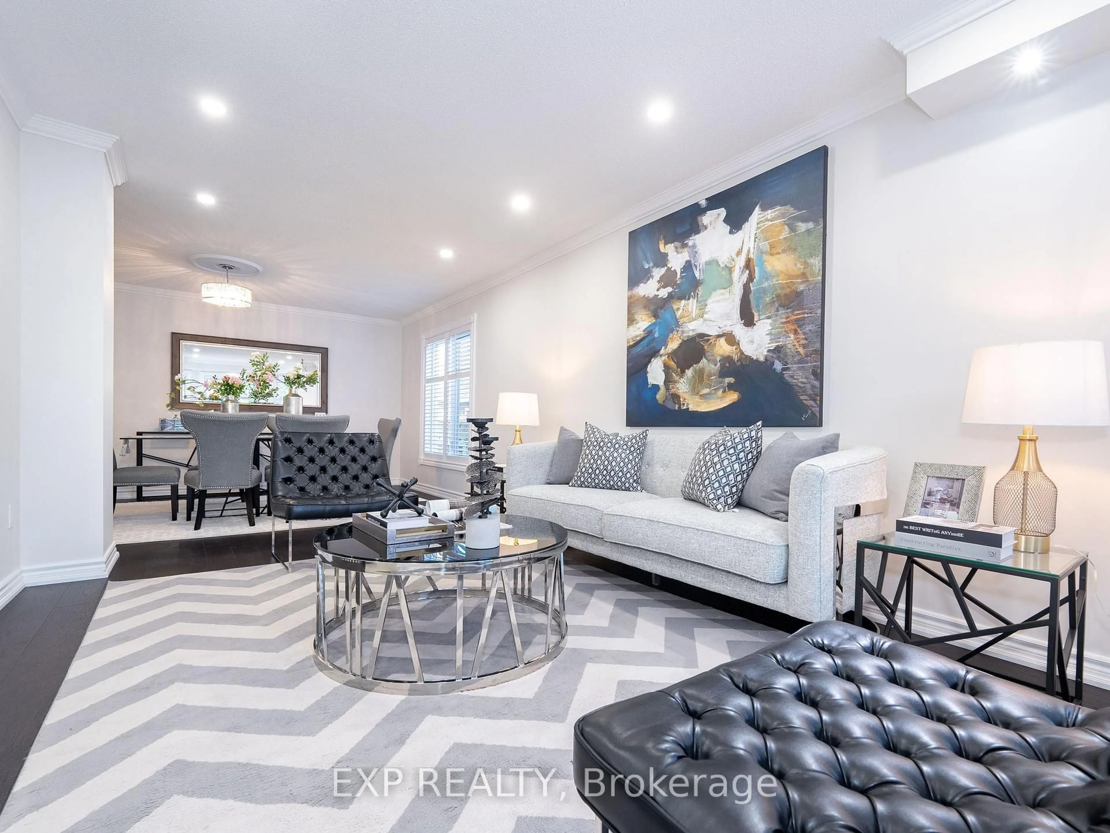 Living room with furniture, ceramic/tile floor for 84 Lagani Ave, Richmond Hill Ontario L4B 3C6