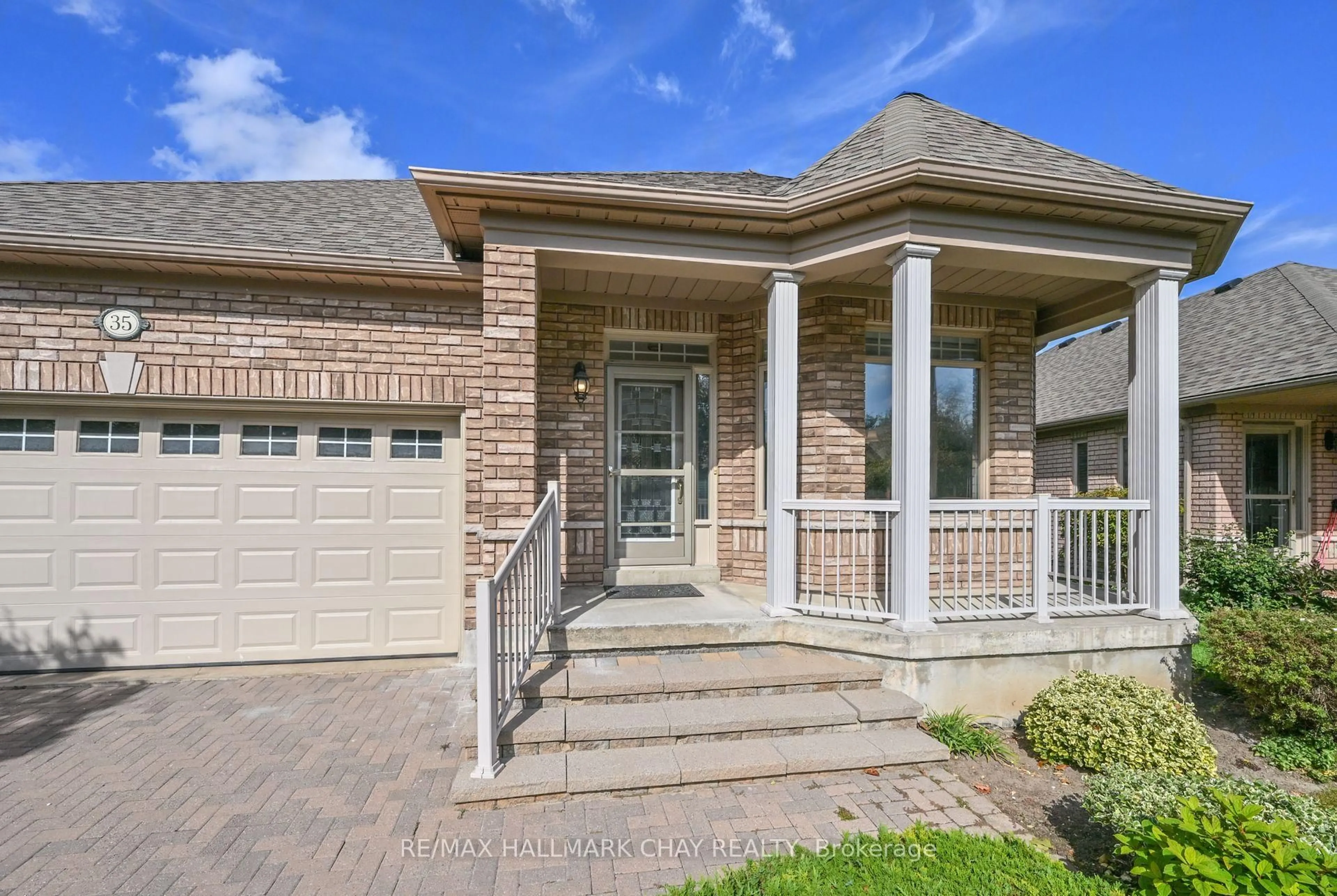 Home with brick exterior material, street for 35 Via Amici, New Tecumseth Ontario L9R 2C2