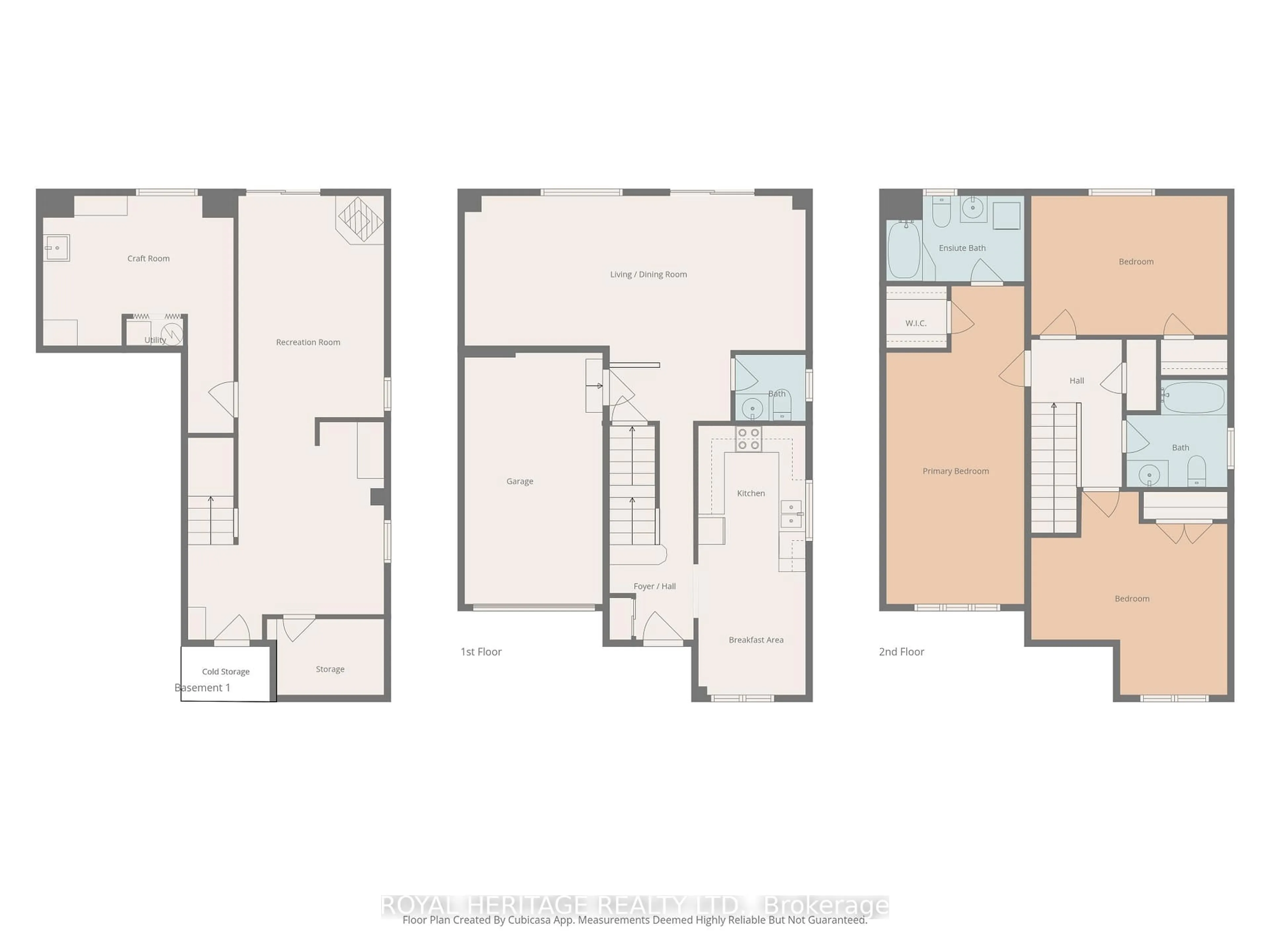 Floor plan for 127 Knapton Dr, Newmarket Ontario L3X 3B3