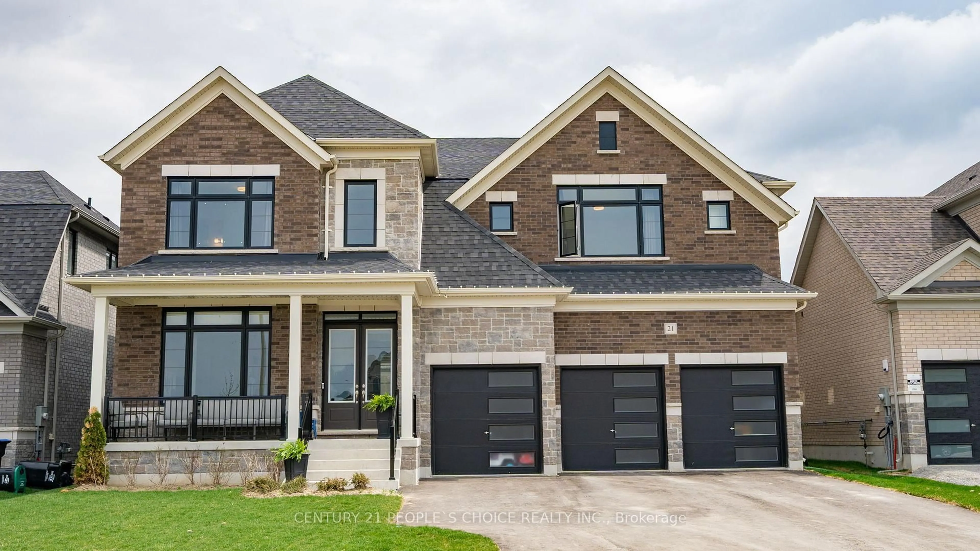 Home with brick exterior material, street for 21 Wintergreen Lane, Adjala-Tosorontio Ontario L0G 1W0