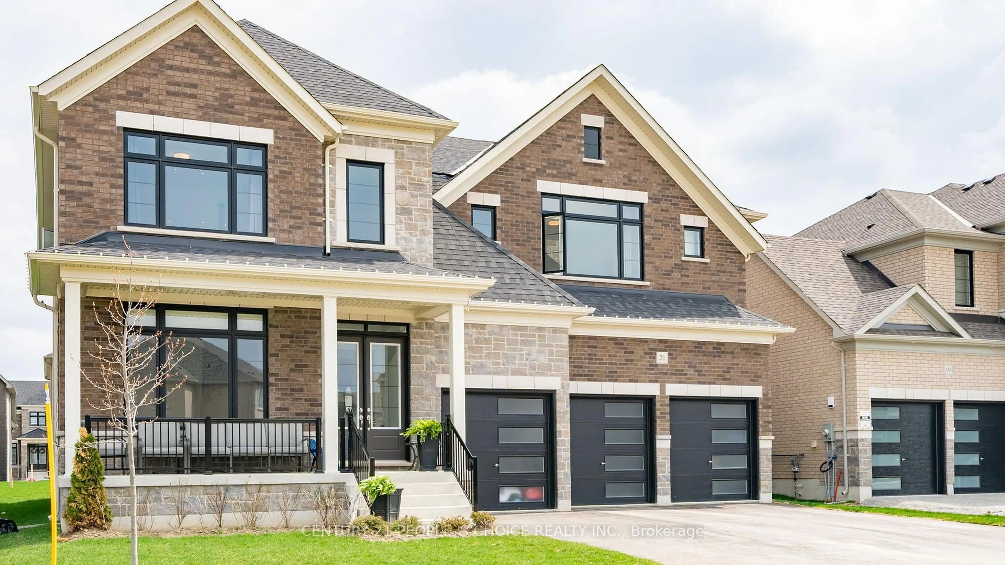 Home with brick exterior material, street for 21 Wintergreen Lane, Adjala-Tosorontio Ontario L0G 1W0