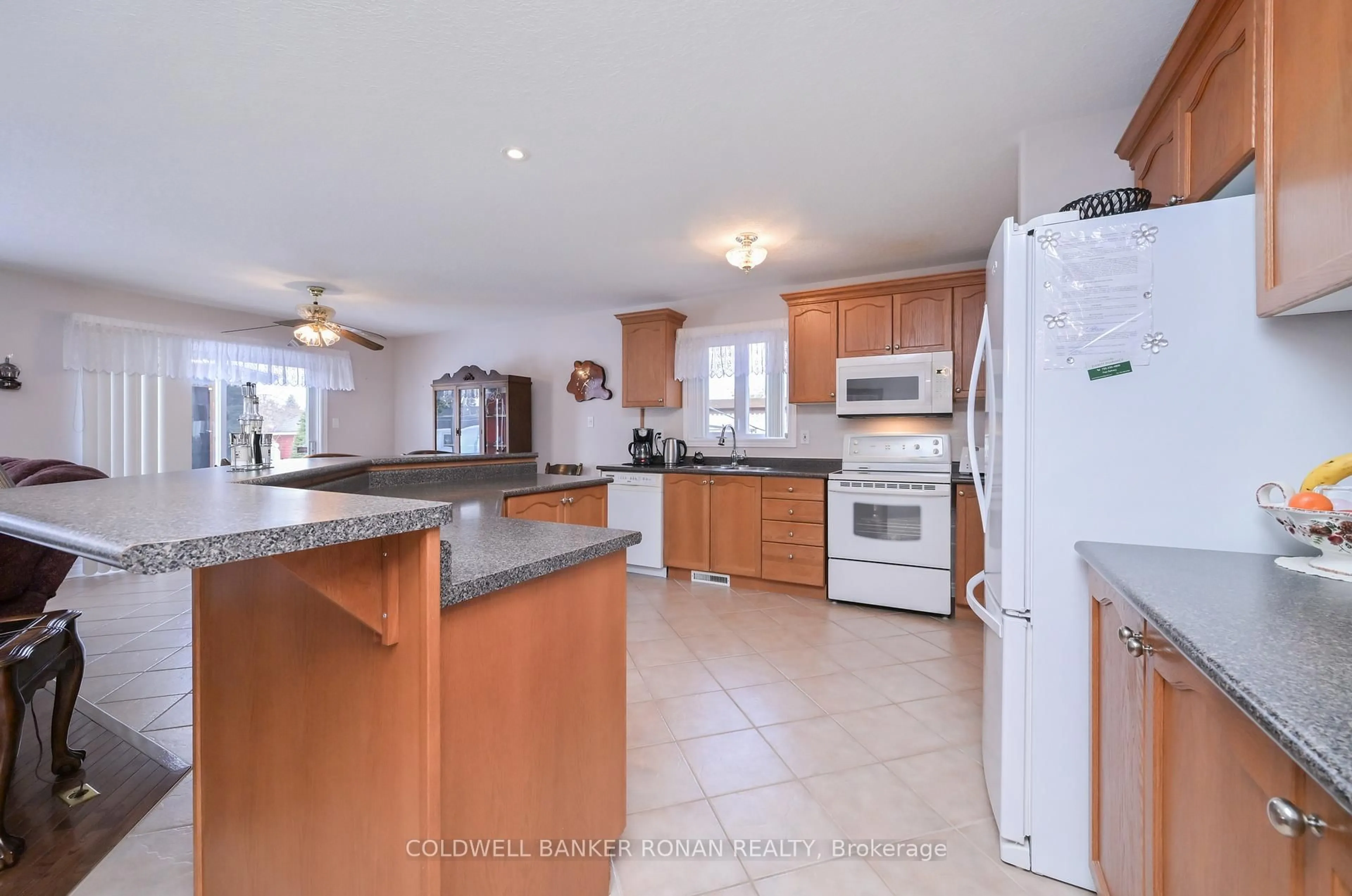 Open concept kitchen, ceramic/tile floor for 30 Lynch Lane, Adjala-Tosorontio Ontario L0M 1J0