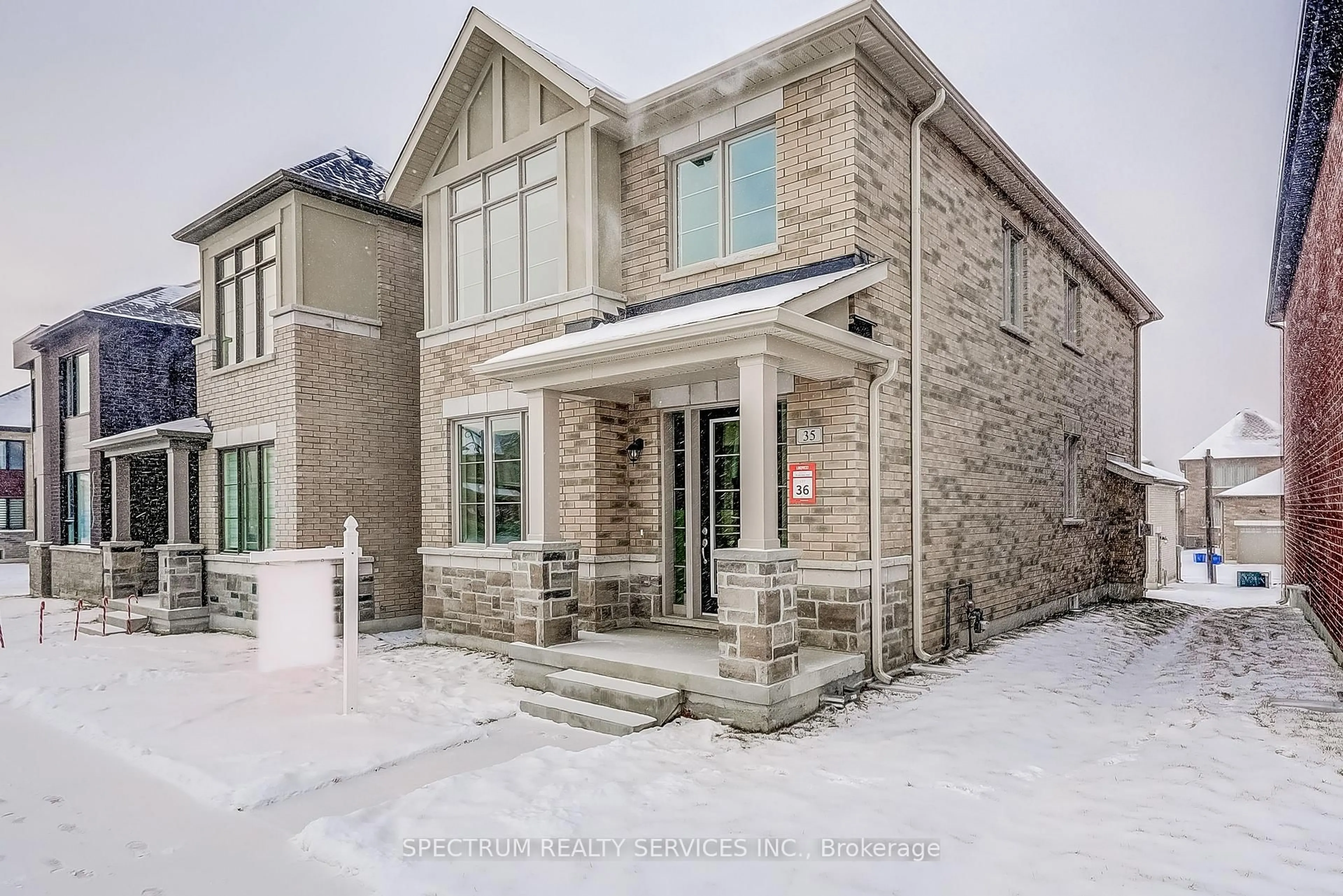 Home with brick exterior material, street for 35 John Rolph St, Markham Ontario L6B 1R8