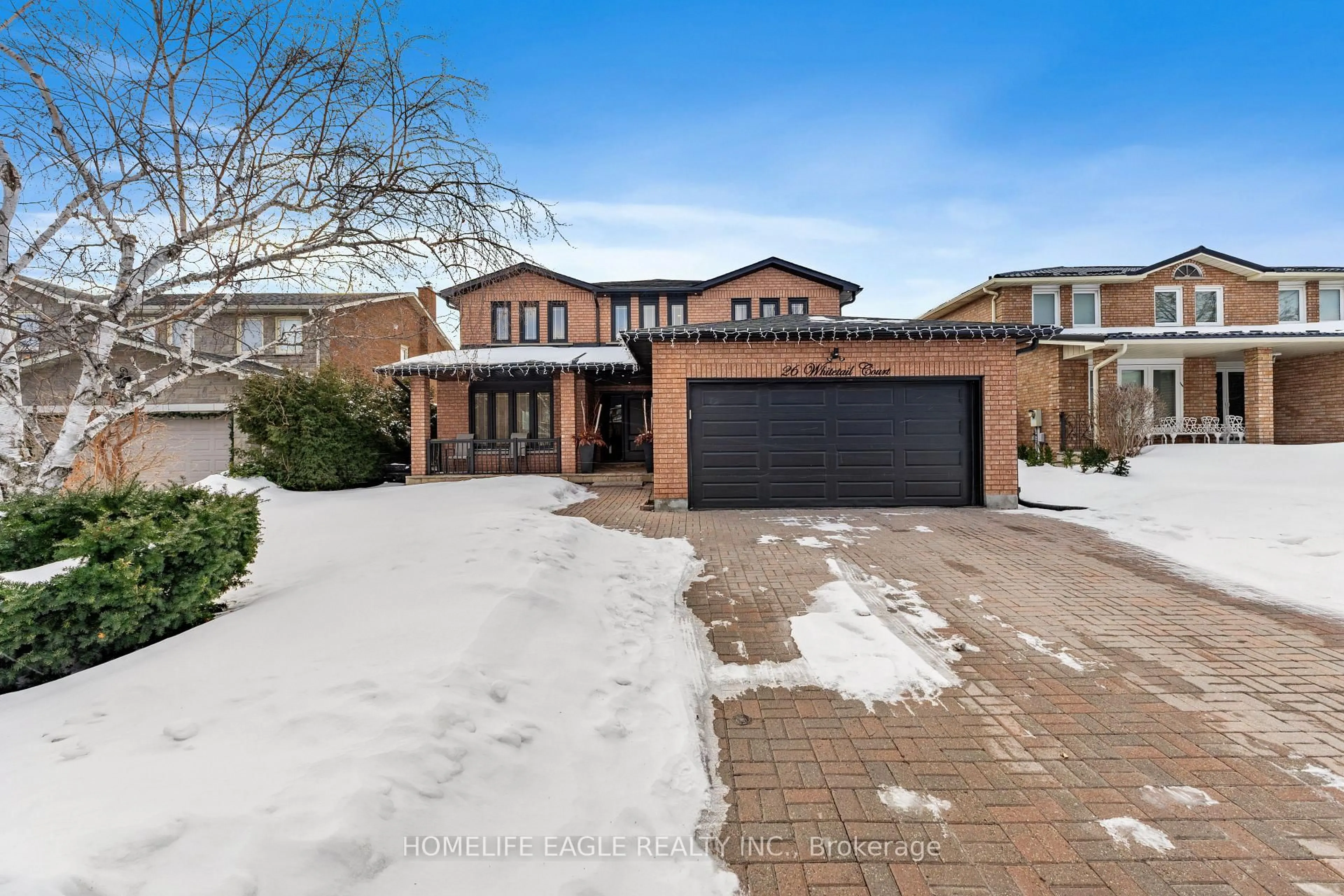 Home with brick exterior material, street for 26 Whitetail Crt, Vaughan Ontario L4L 5K9