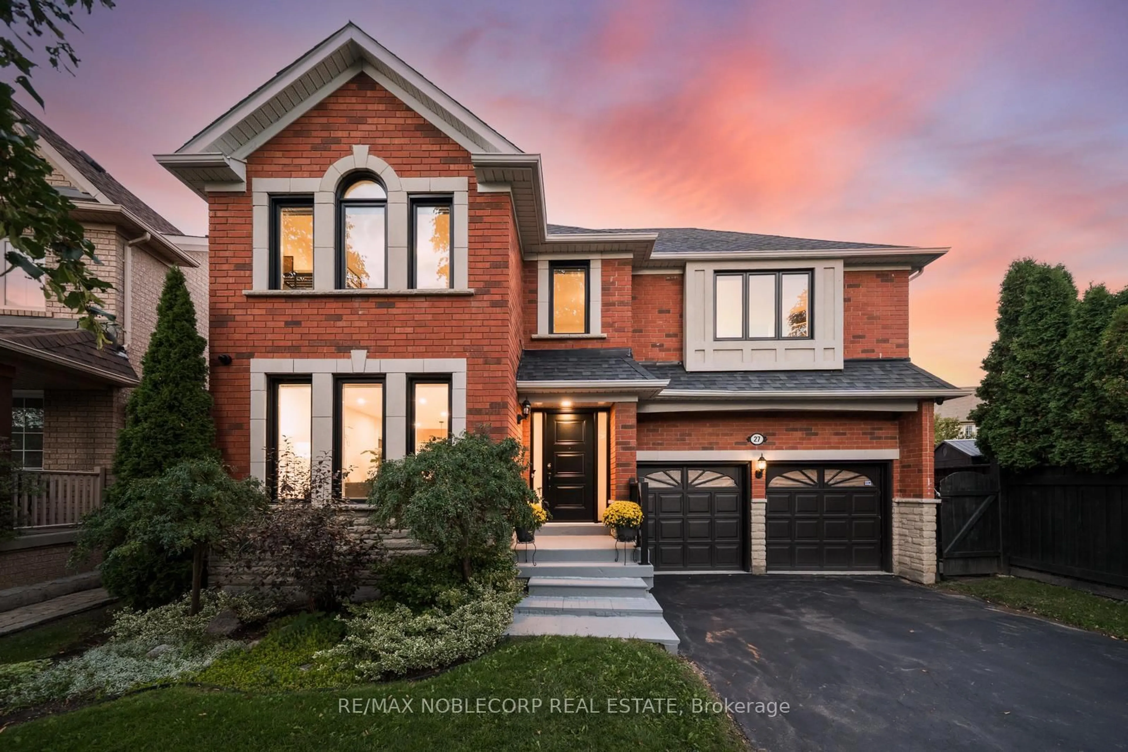 Home with brick exterior material, street for 27 Treasure Rd, Vaughan Ontario L6A 2Y7