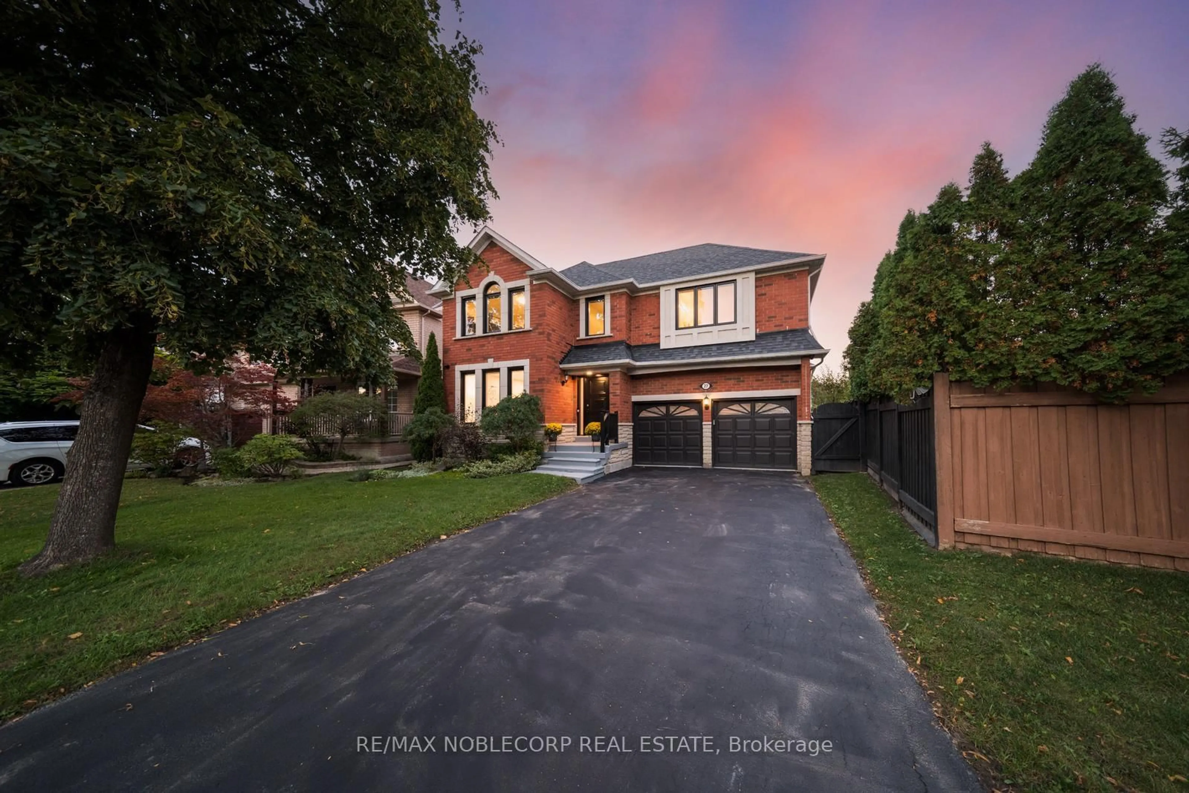Home with brick exterior material, street for 27 Treasure Rd, Vaughan Ontario L6A 2Y7