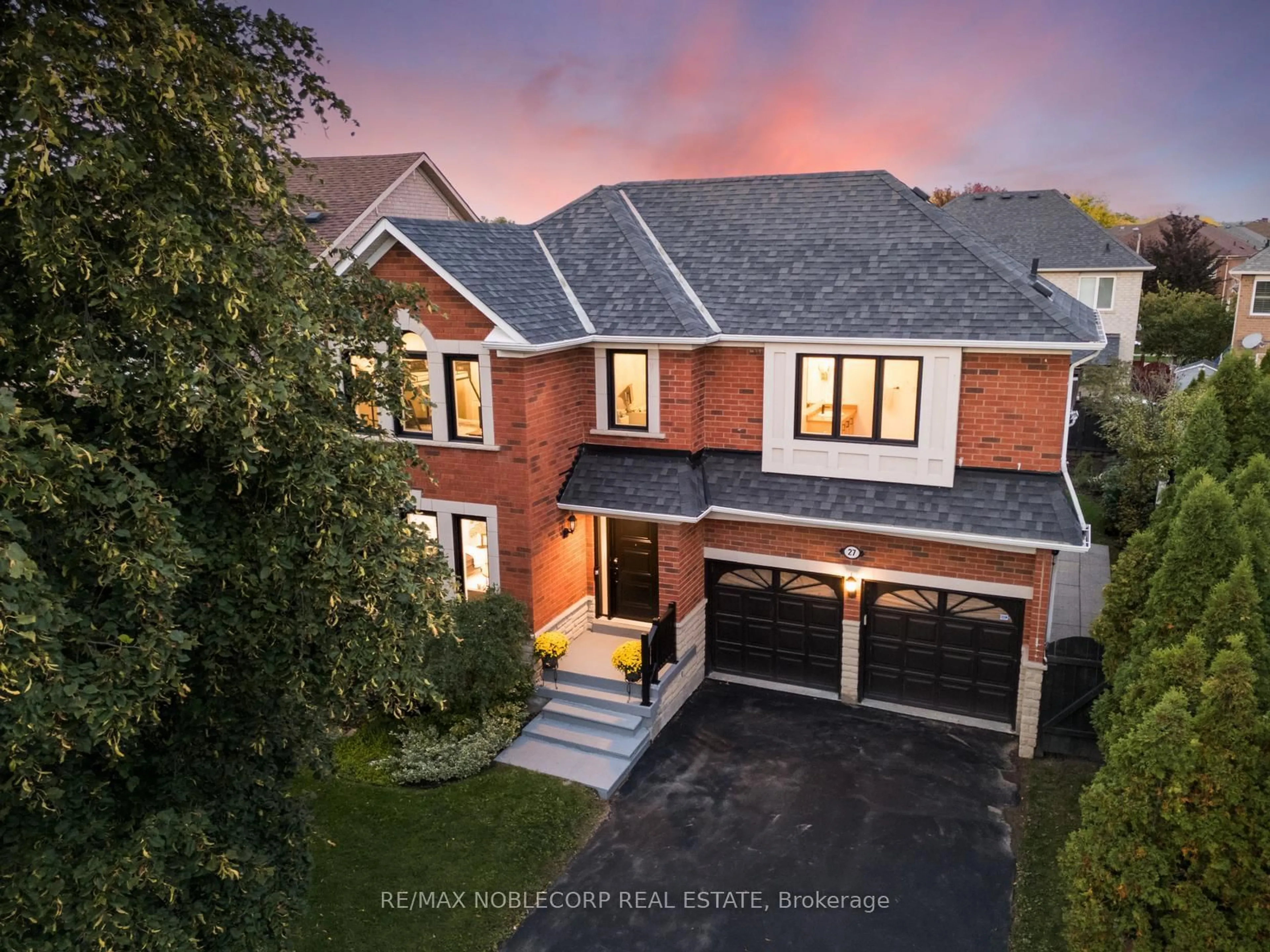 Home with brick exterior material, street for 27 Treasure Rd, Vaughan Ontario L6A 2Y7