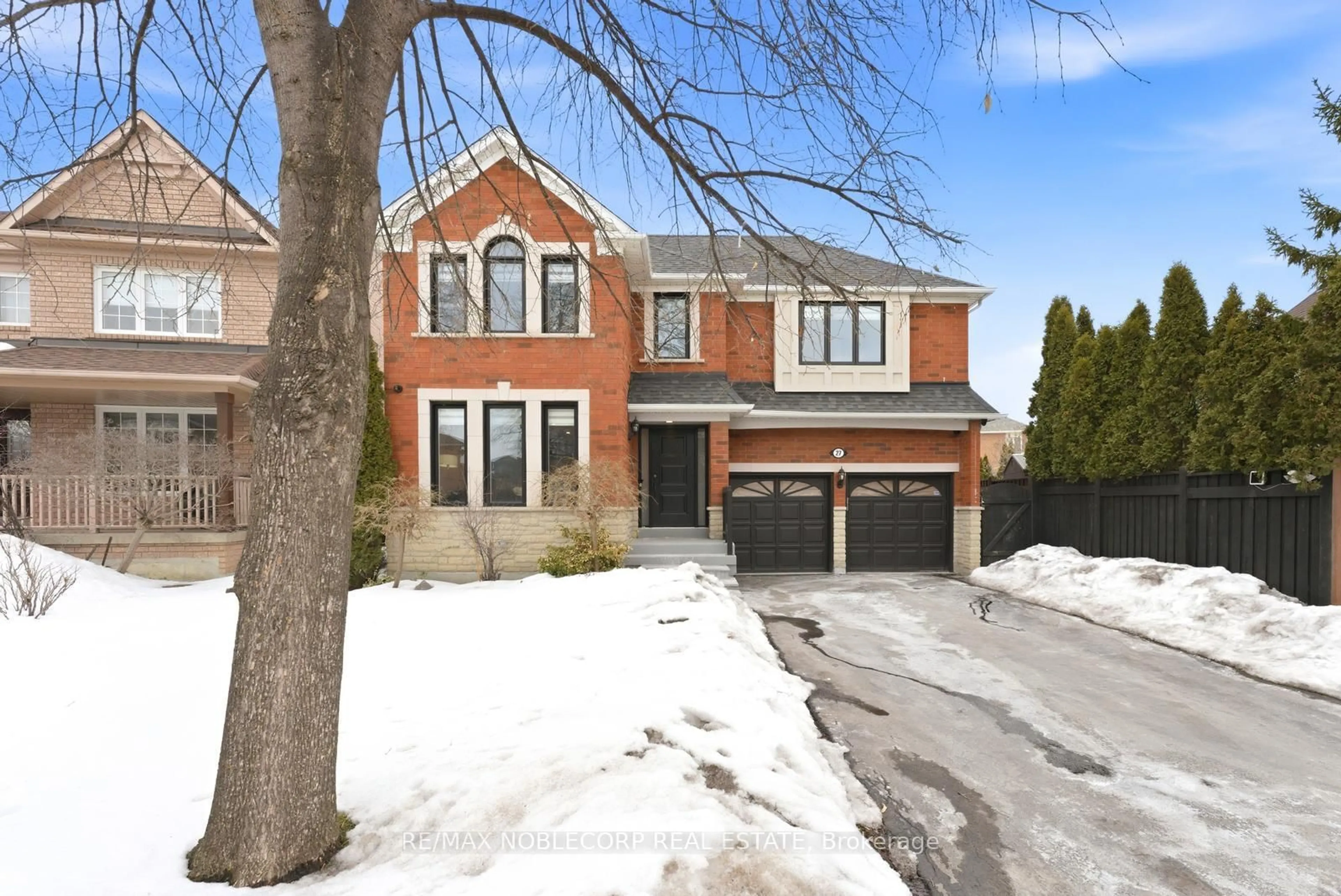 Home with brick exterior material, street for 27 Treasure Rd, Vaughan Ontario L6A 2Y7
