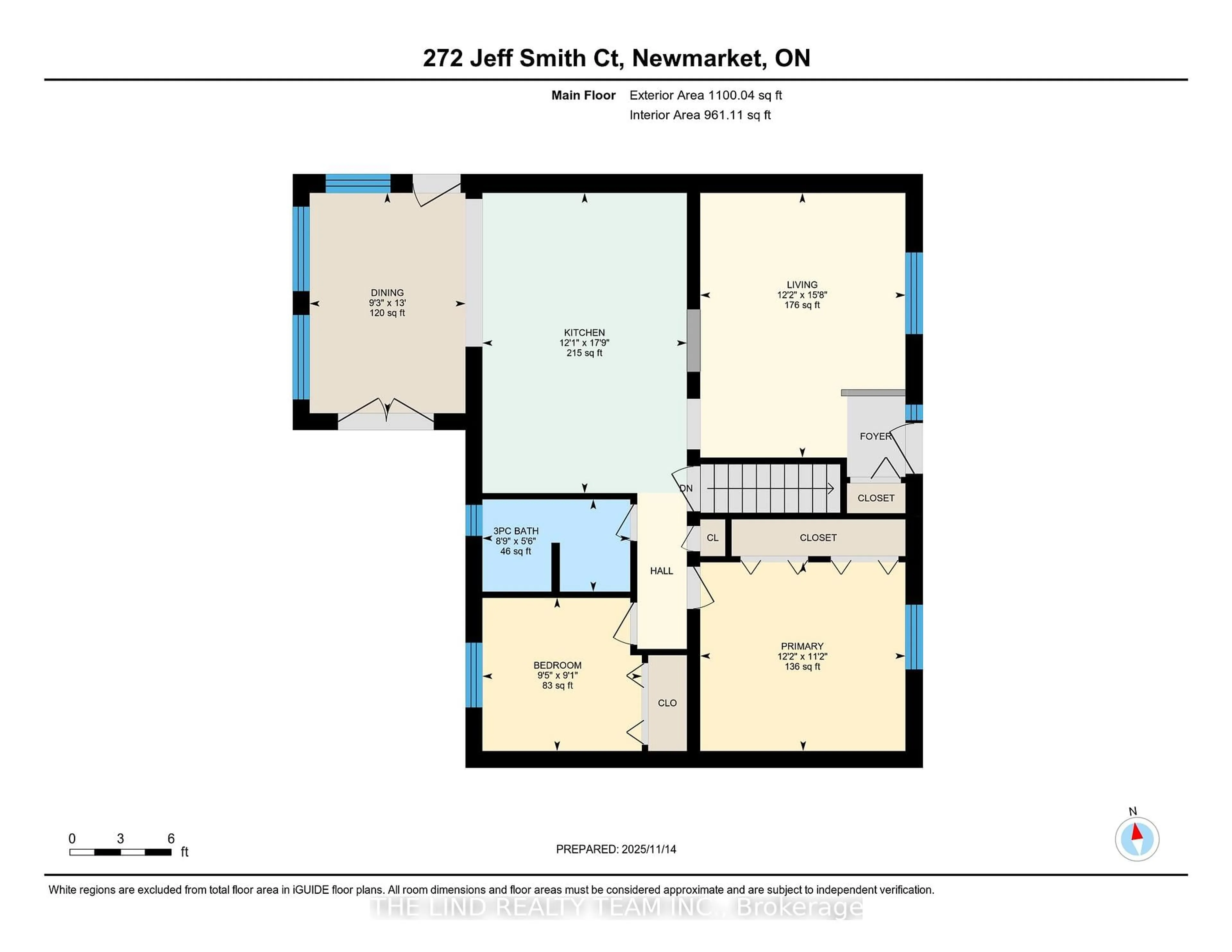 Floor plan for 272 Jeff Smith Crt, Newmarket Ontario L3Y 8C5