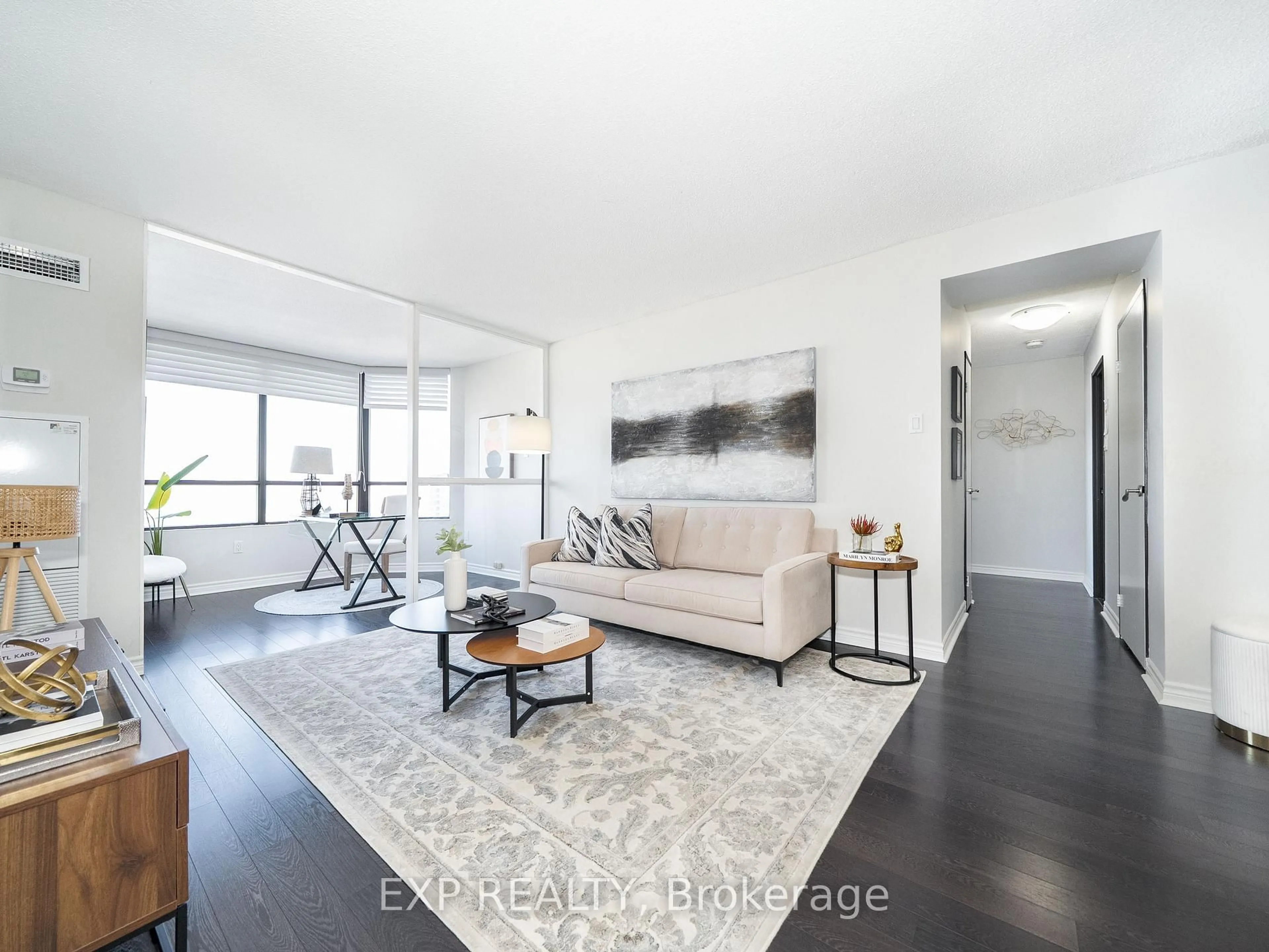 Living room with furniture, unknown for 7420 Bathurst St #1602, Vaughan Ontario L4J 6X4