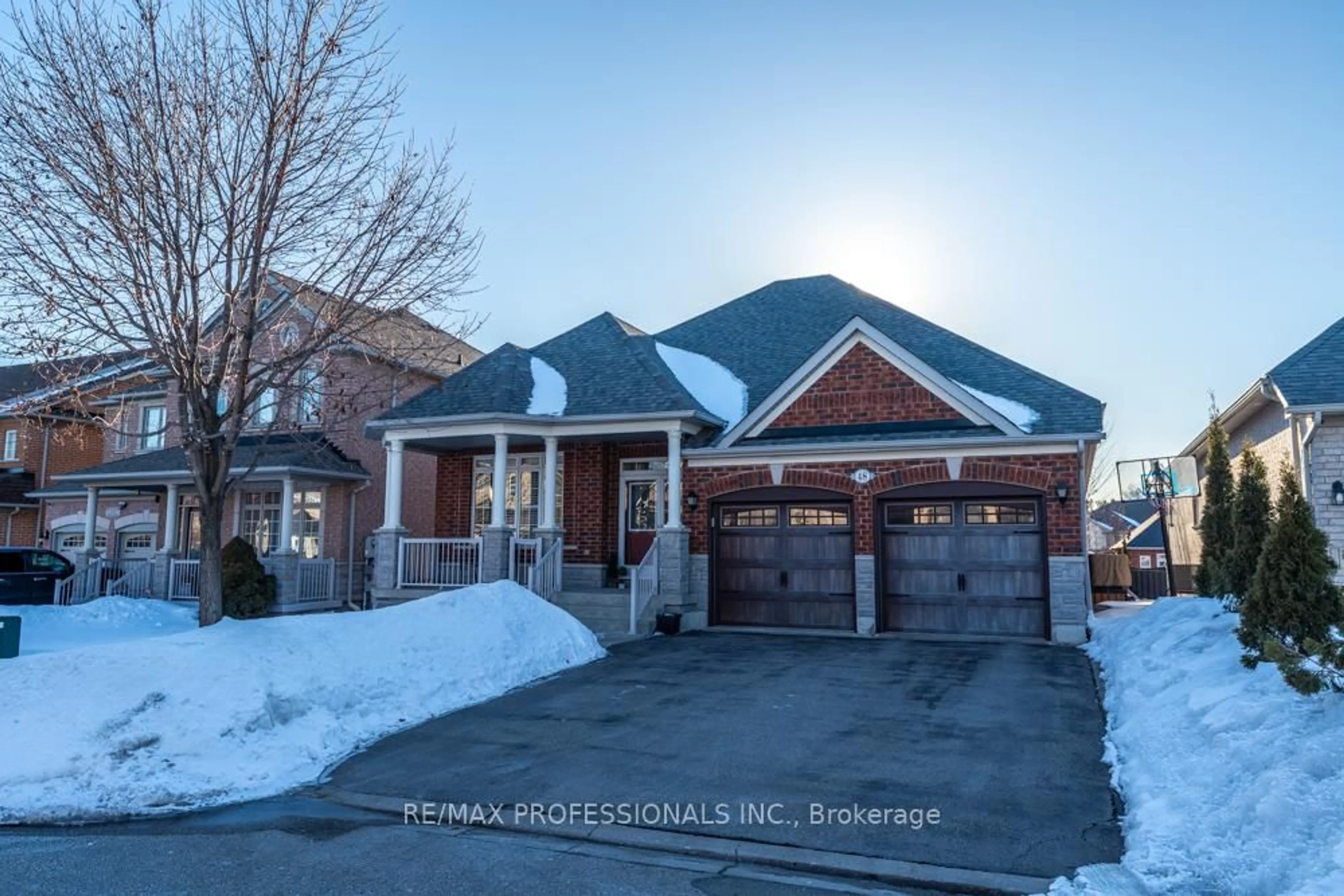 Home with brick exterior material, street for 48 Pieta Pl, Vaughan Ontario L4H 3G2