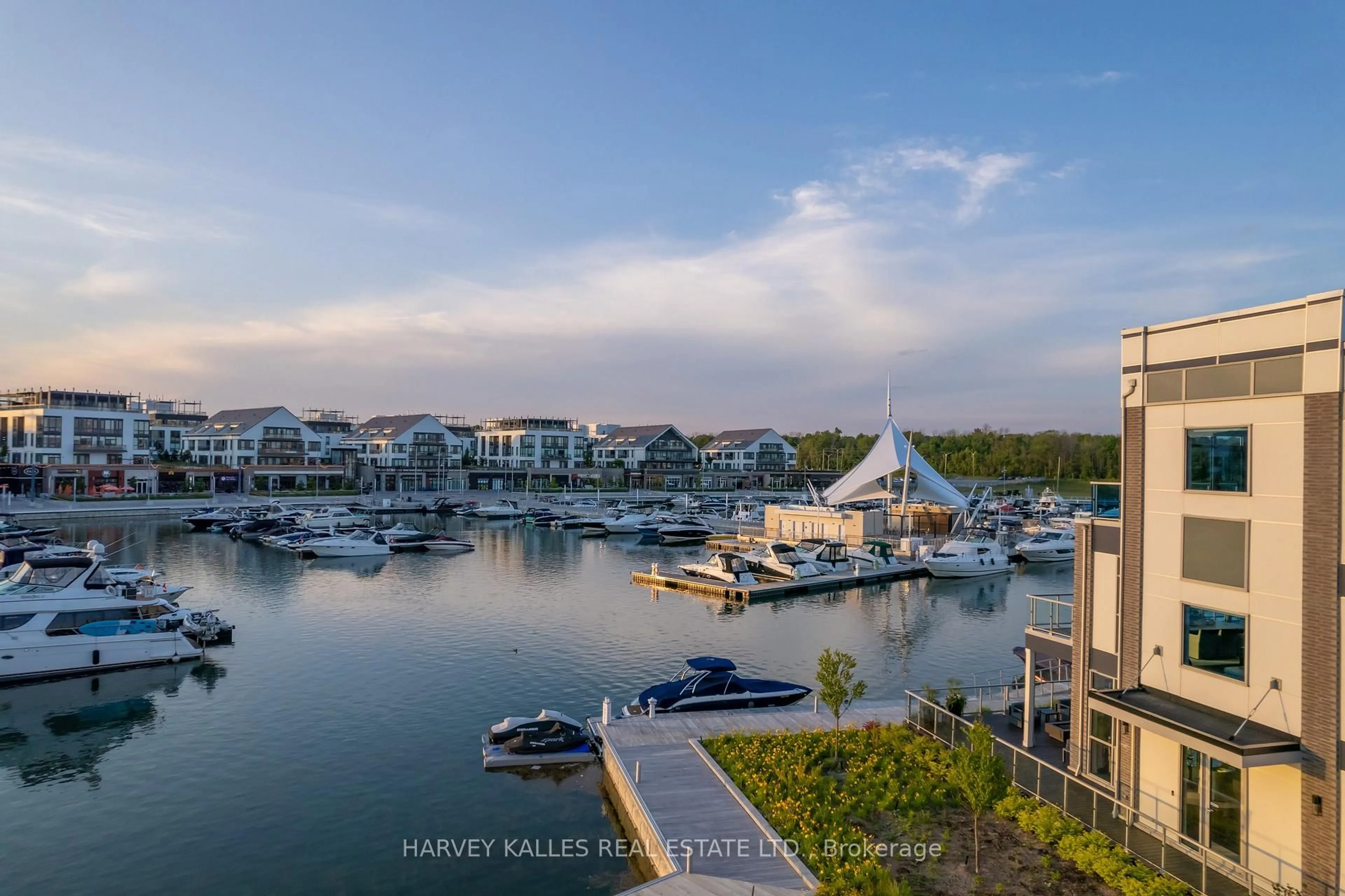 A pic from outside/outdoor area/front of a property/back of a property/a pic from drone, water/lake/river/ocean view for 3711 Riva Ave, Innisfil Ontario L9S 0L5