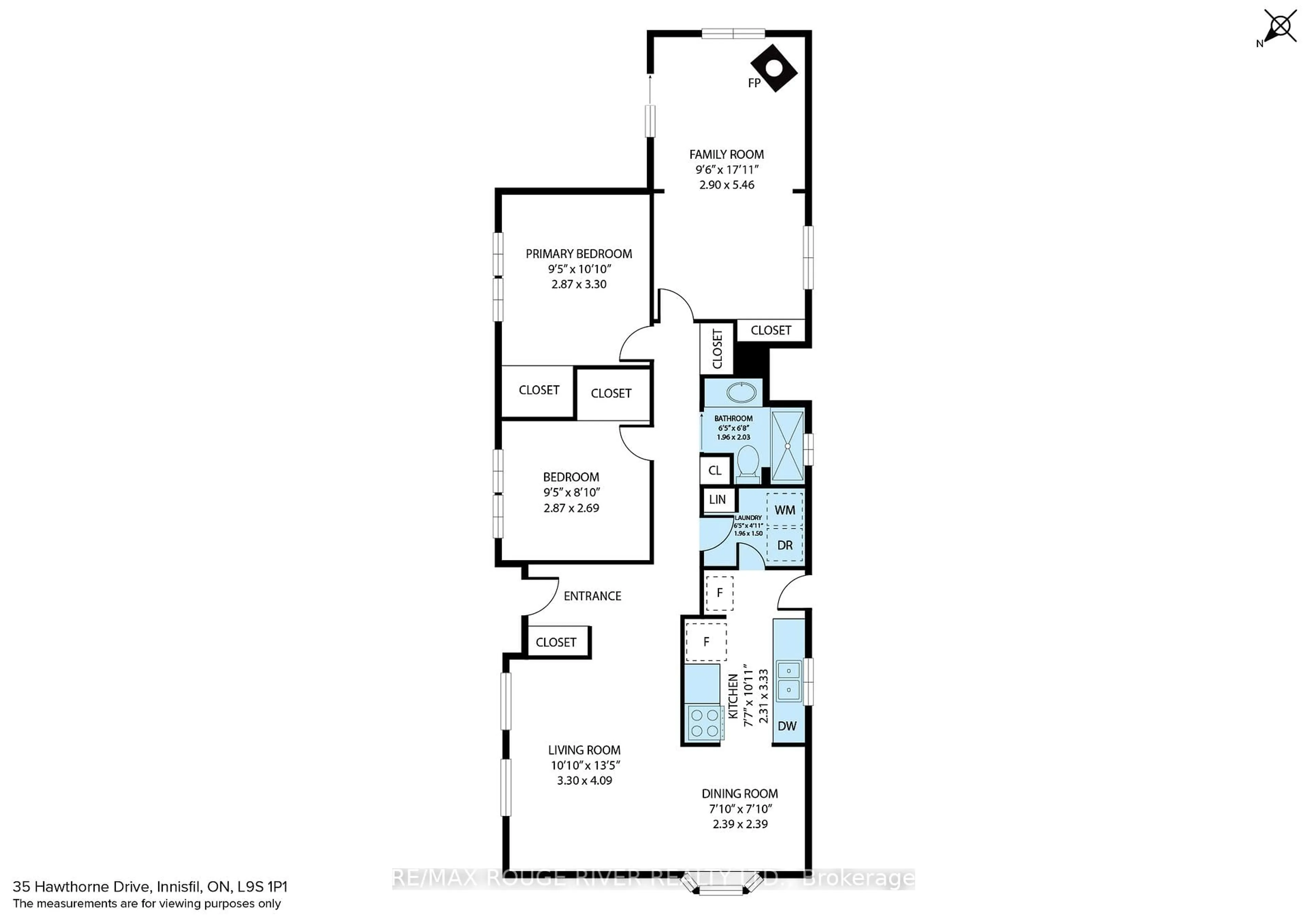 Floor plan for 35 Hawthorne Dr, Innisfil Ontario L9S 1P1