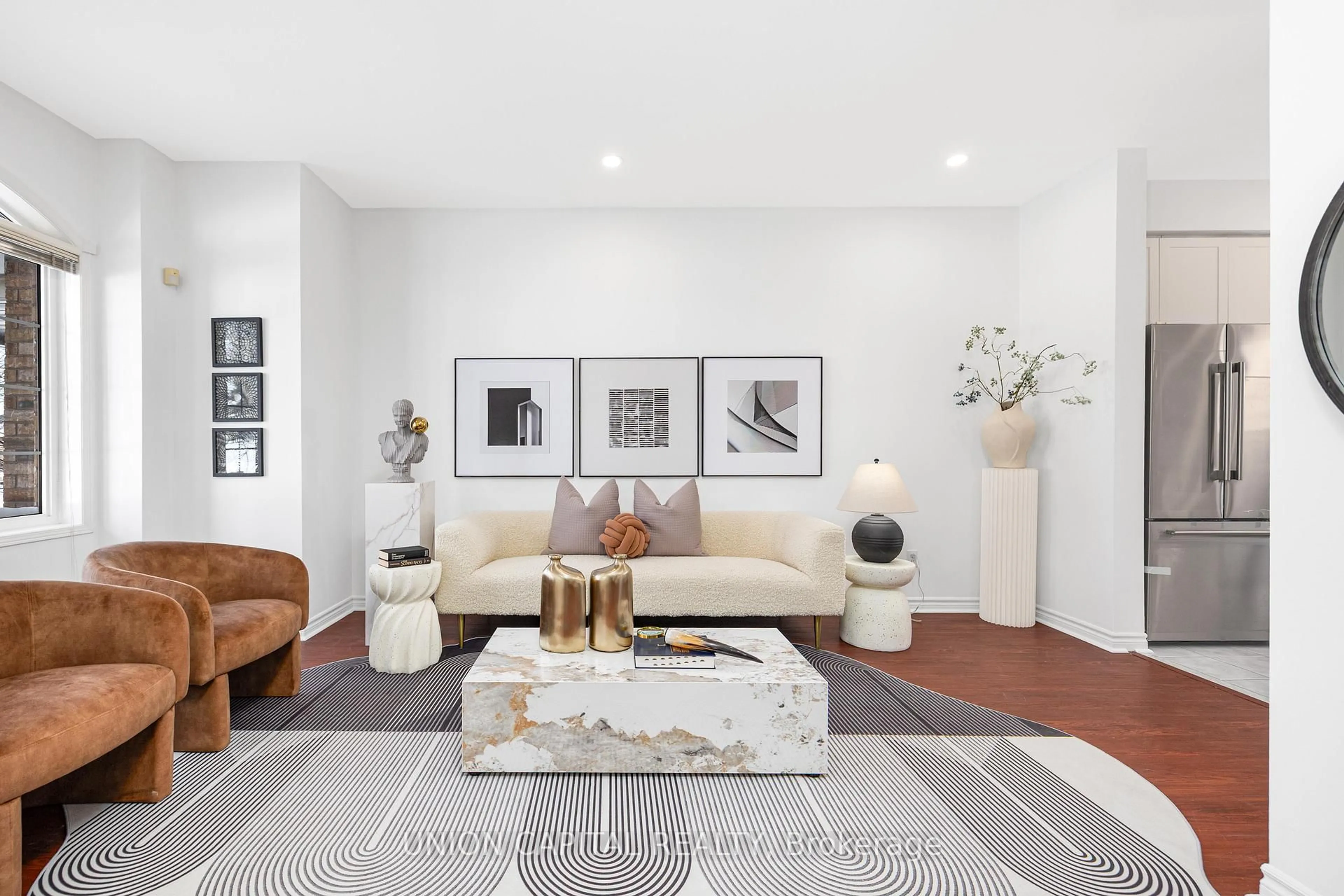 Living room with furniture, unknown for 29 Queen's Plate Dr, Markham Ontario L6C 2A9