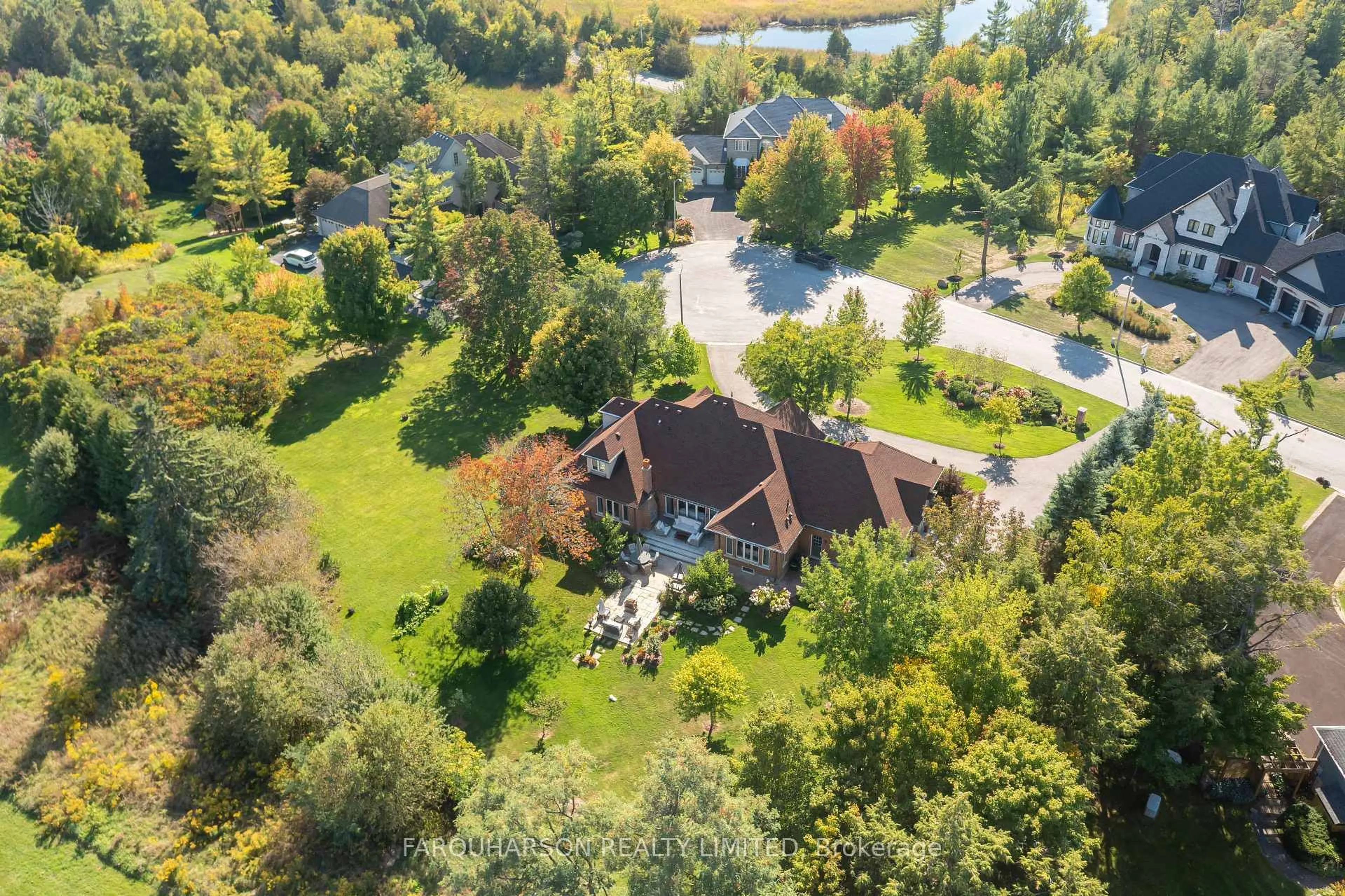 A pic from outside/outdoor area/front of a property/back of a property/a pic from drone, water/lake/river/ocean view for 10 Earl Cook Dr, Whitchurch-Stouffville Ontario L4A 1L5