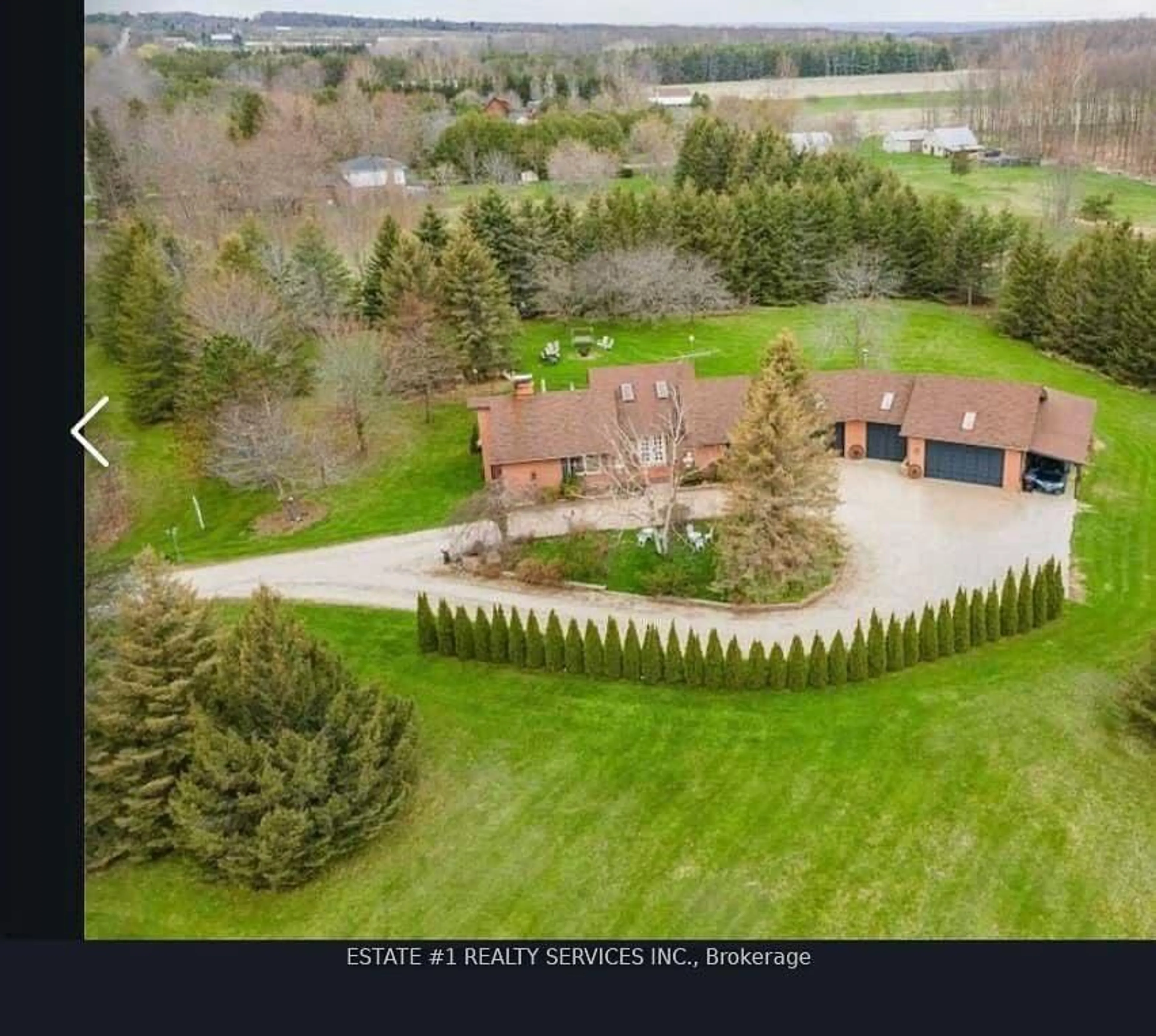 A pic from outside/outdoor area/front of a property/back of a property/a pic from drone, unknown for 5464 6th Line, New Tecumseth Ontario L0G 1W0