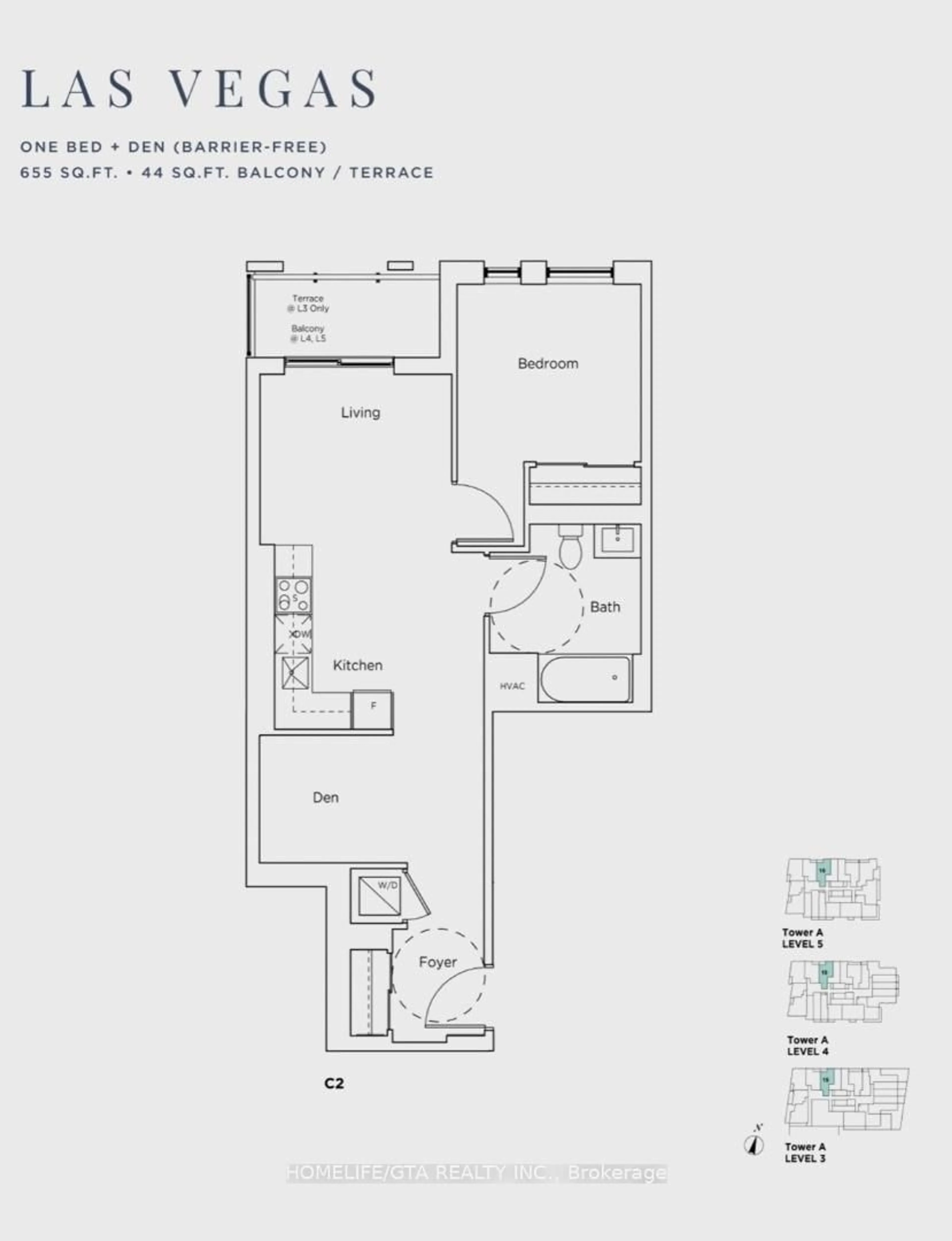 Floor plan for 2851 Highway 7 #419, Vaughan Ontario L4K 1W2