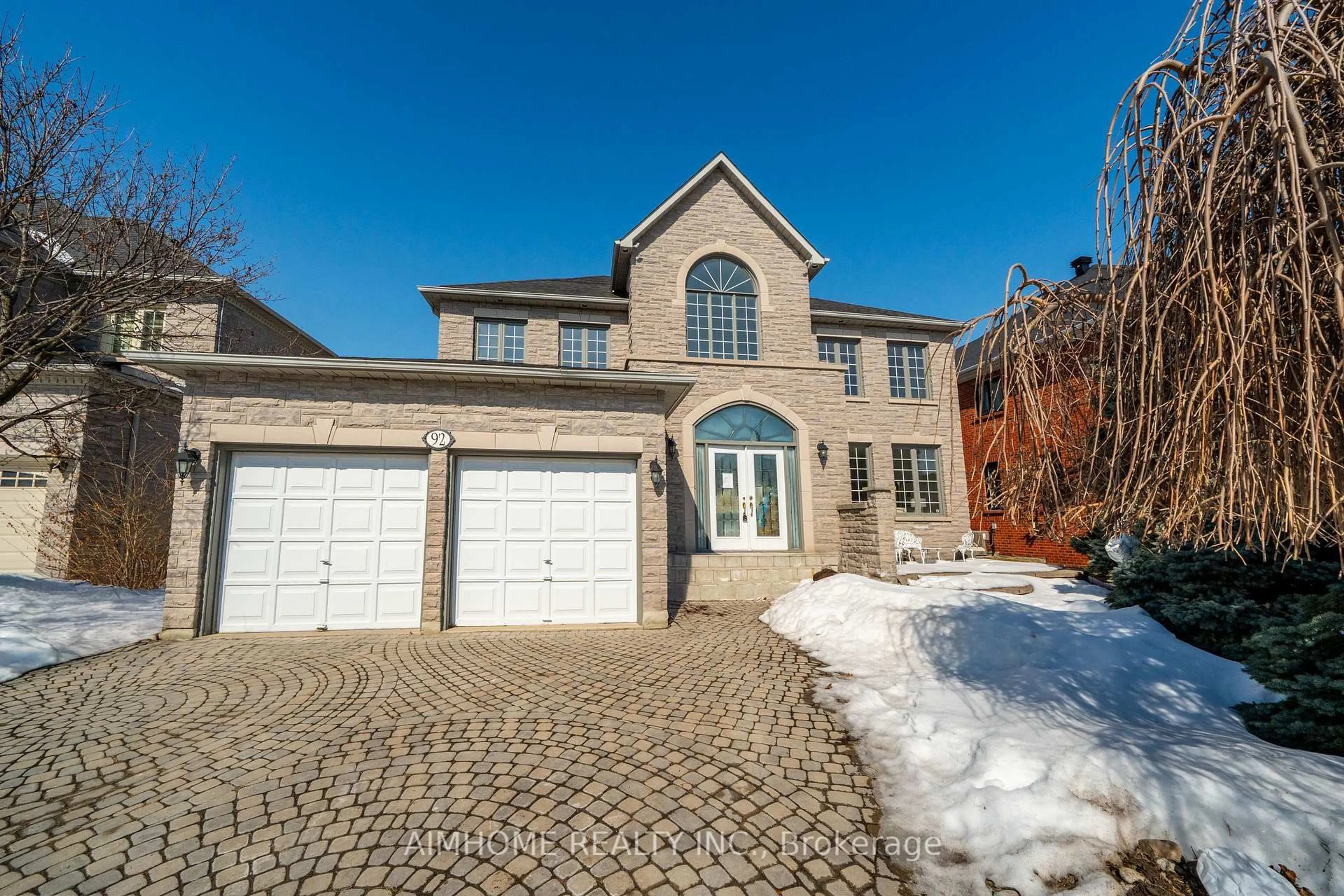 Home with brick exterior material, street for 92 Springbrook Dr, Richmond Hill Ontario L4B 3P9