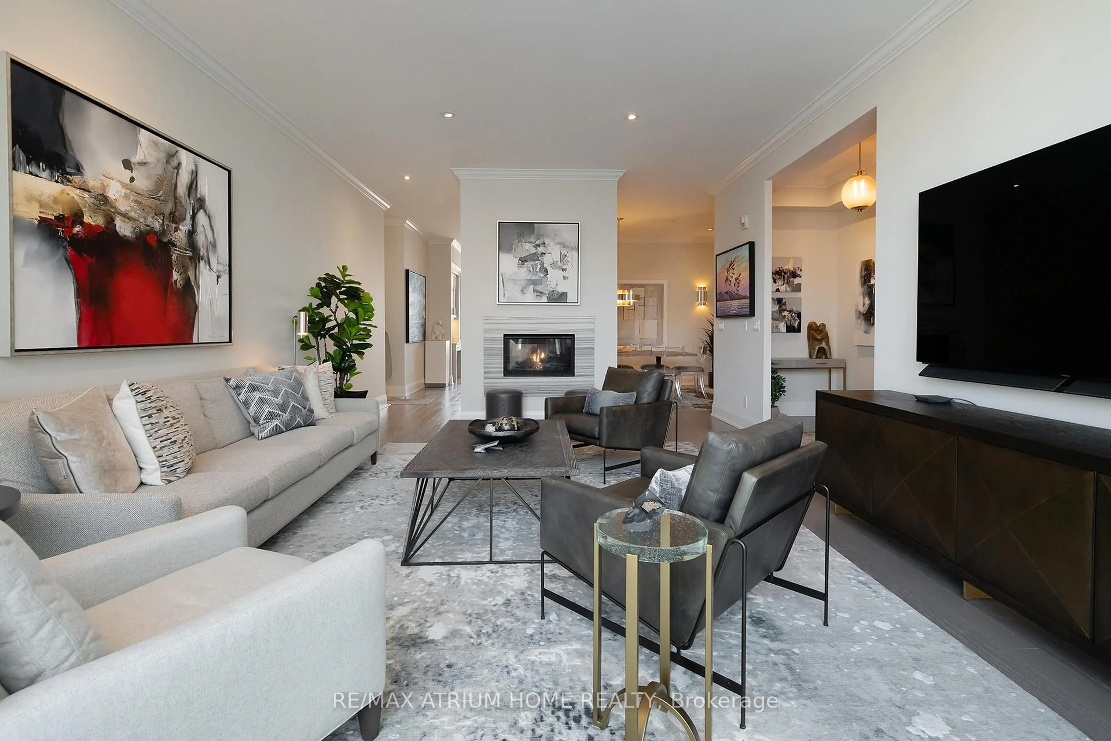 Living room with furniture, unknown for 20 Fred Varley Dr #PH9, Markham Ontario L3R 1S4