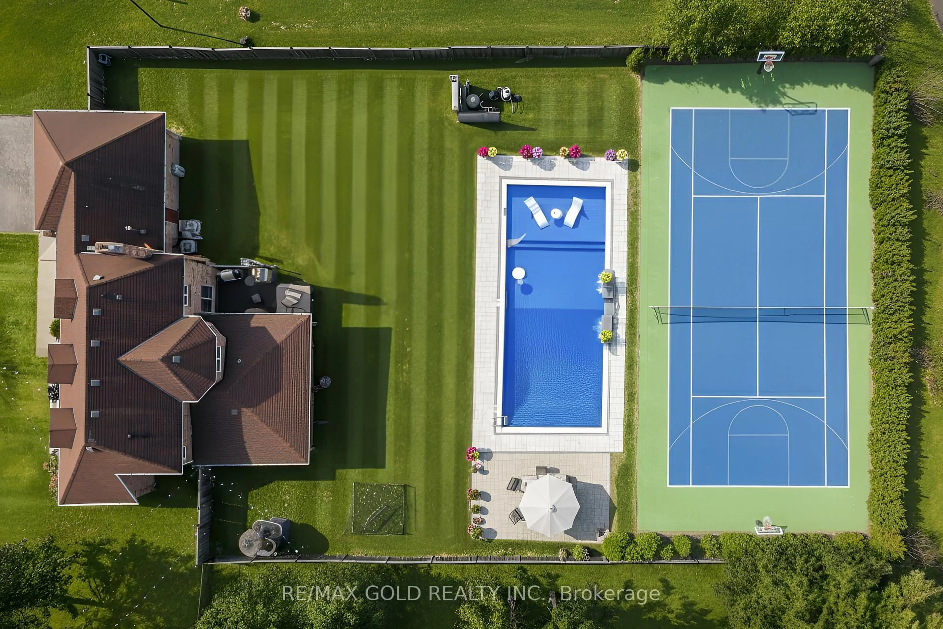 A pic from outside/outdoor area/front of a property/back of a property/a pic from drone, unknown for 72 Goodfellow Cres, King Ontario L0G 1N0