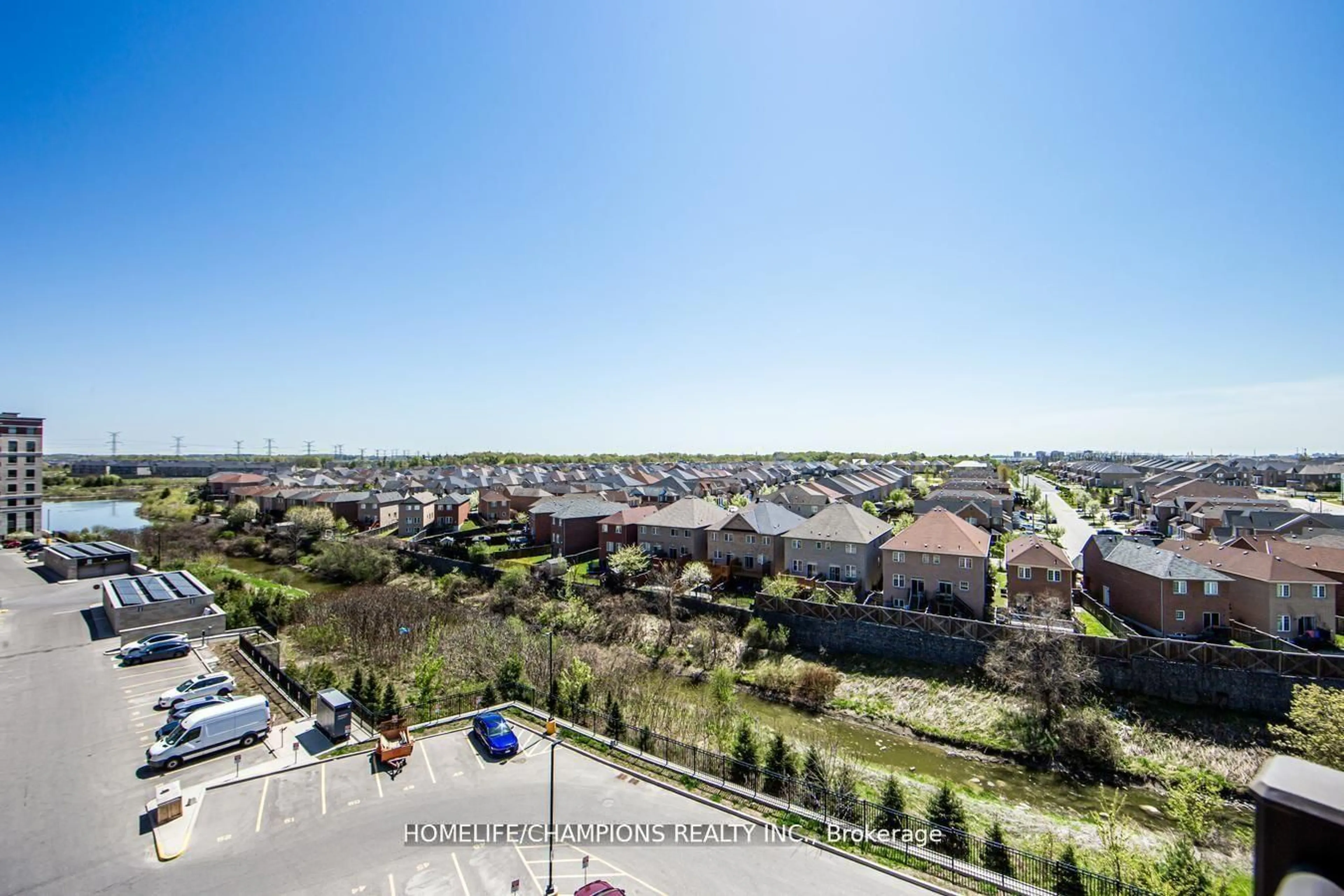 A pic from outside/outdoor area/front of a property/back of a property/a pic from drone, city buildings view from balcony for 7325 Markham Rd #619, Markham Ontario L3S 3J9