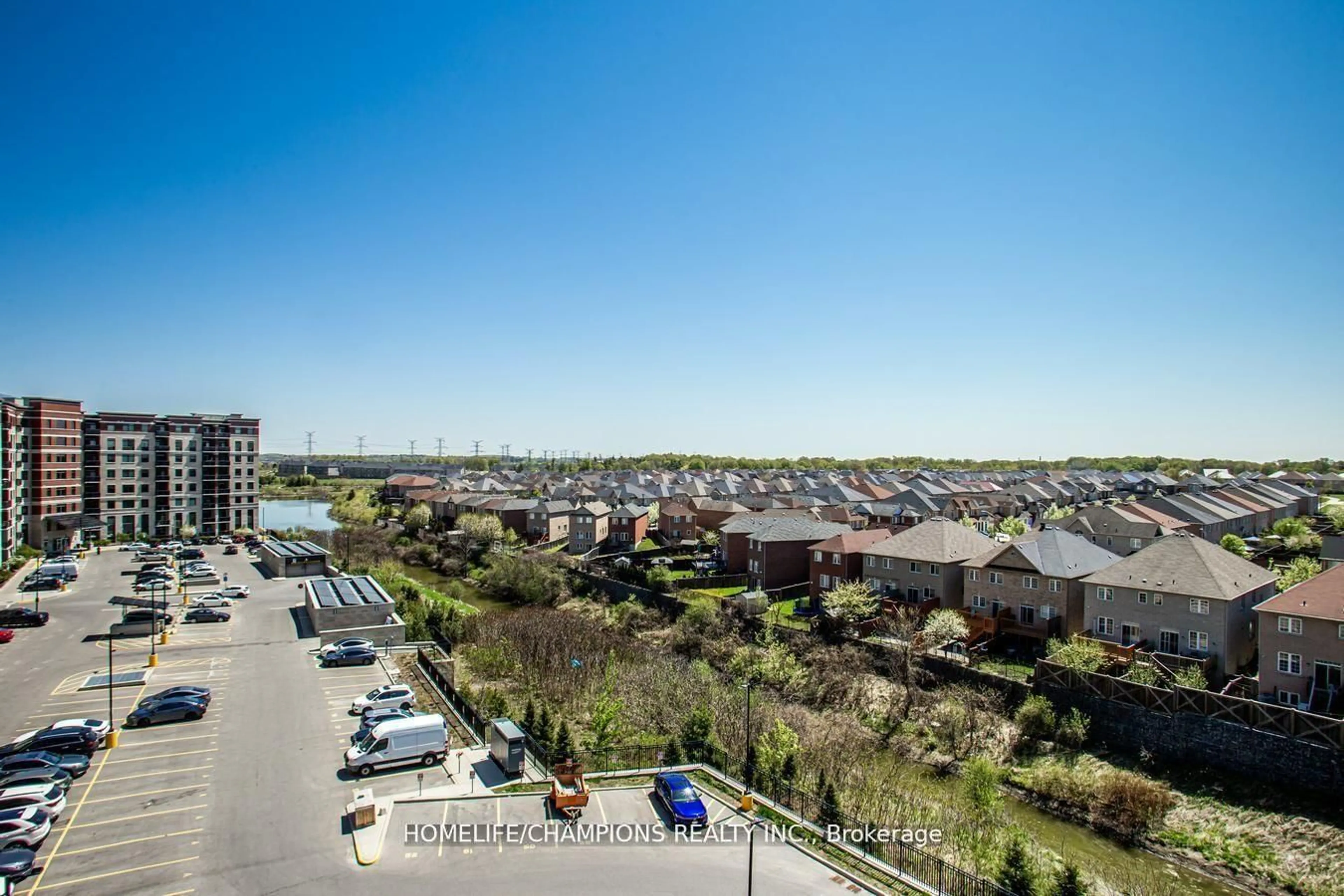 A pic from outside/outdoor area/front of a property/back of a property/a pic from drone, city buildings view from balcony for 7325 Markham Rd #619, Markham Ontario L3S 3J9