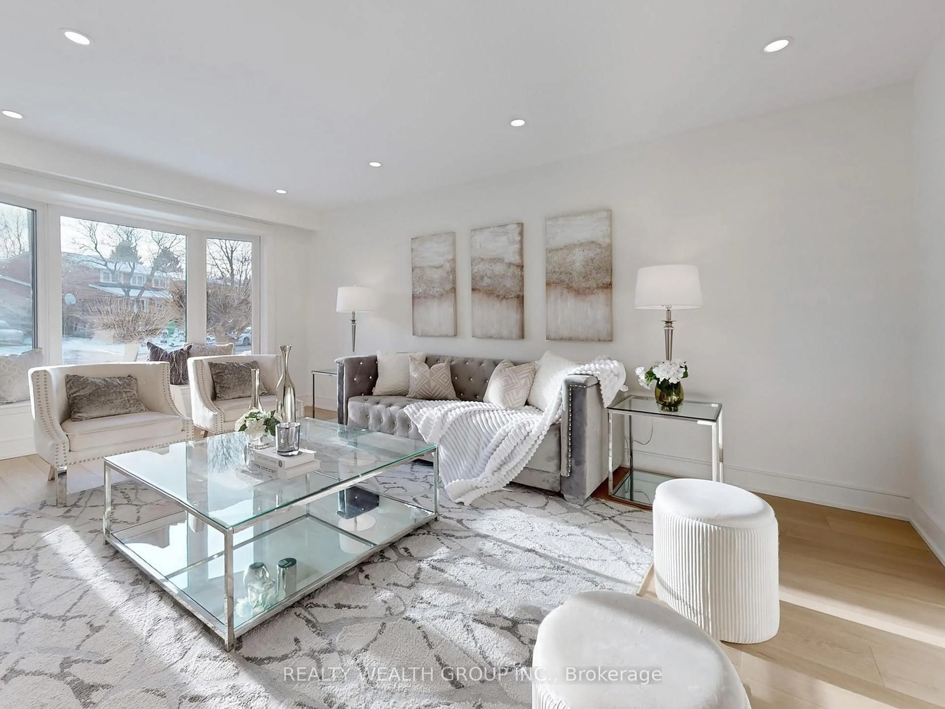 Living room with furniture, unknown for 46 Sycamore Dr, Markham Ontario L3T 5V6