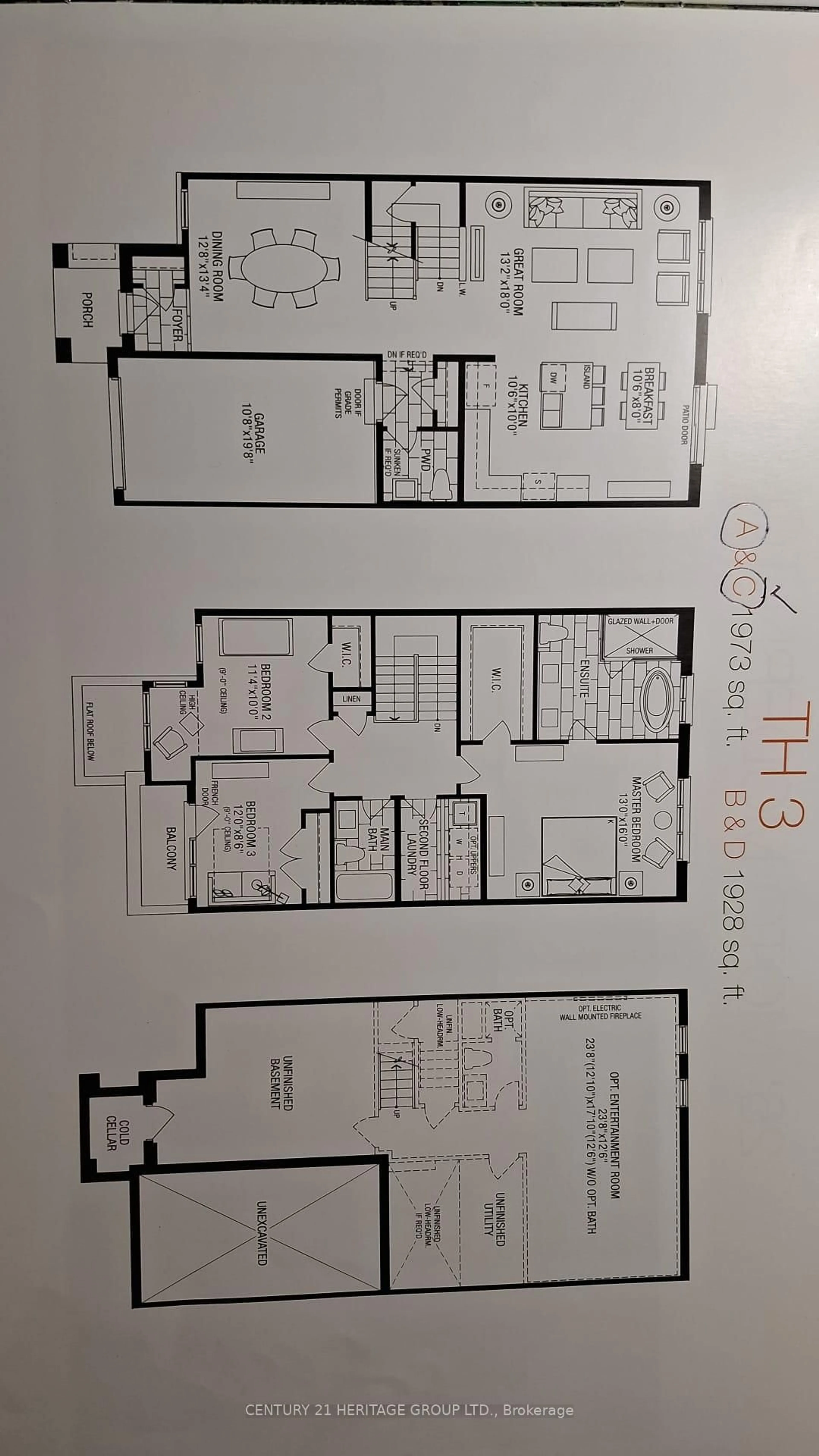 Floor plan for 25 Helliwell Cres, Richmond Hill Ontario L4E 1C7