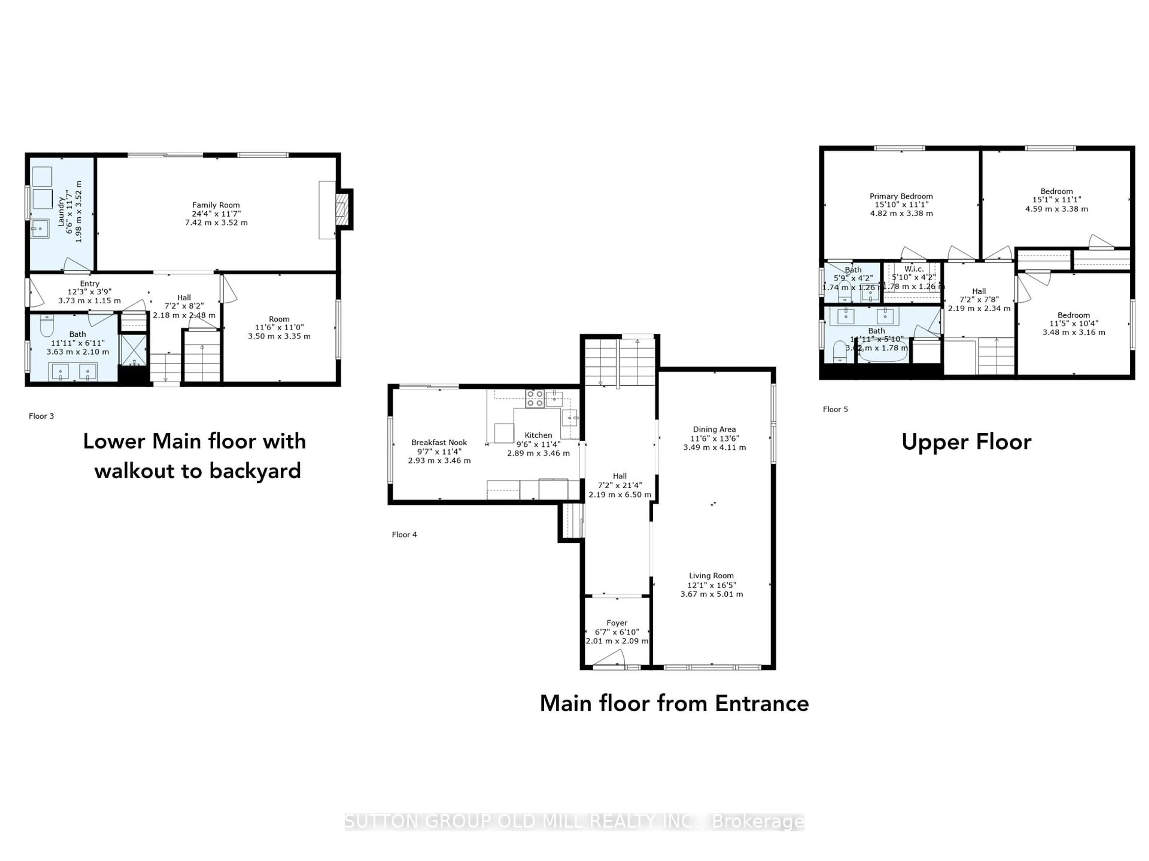 Floor plan for 37 Brandy Cres, Vaughan Ontario L4L 3C5