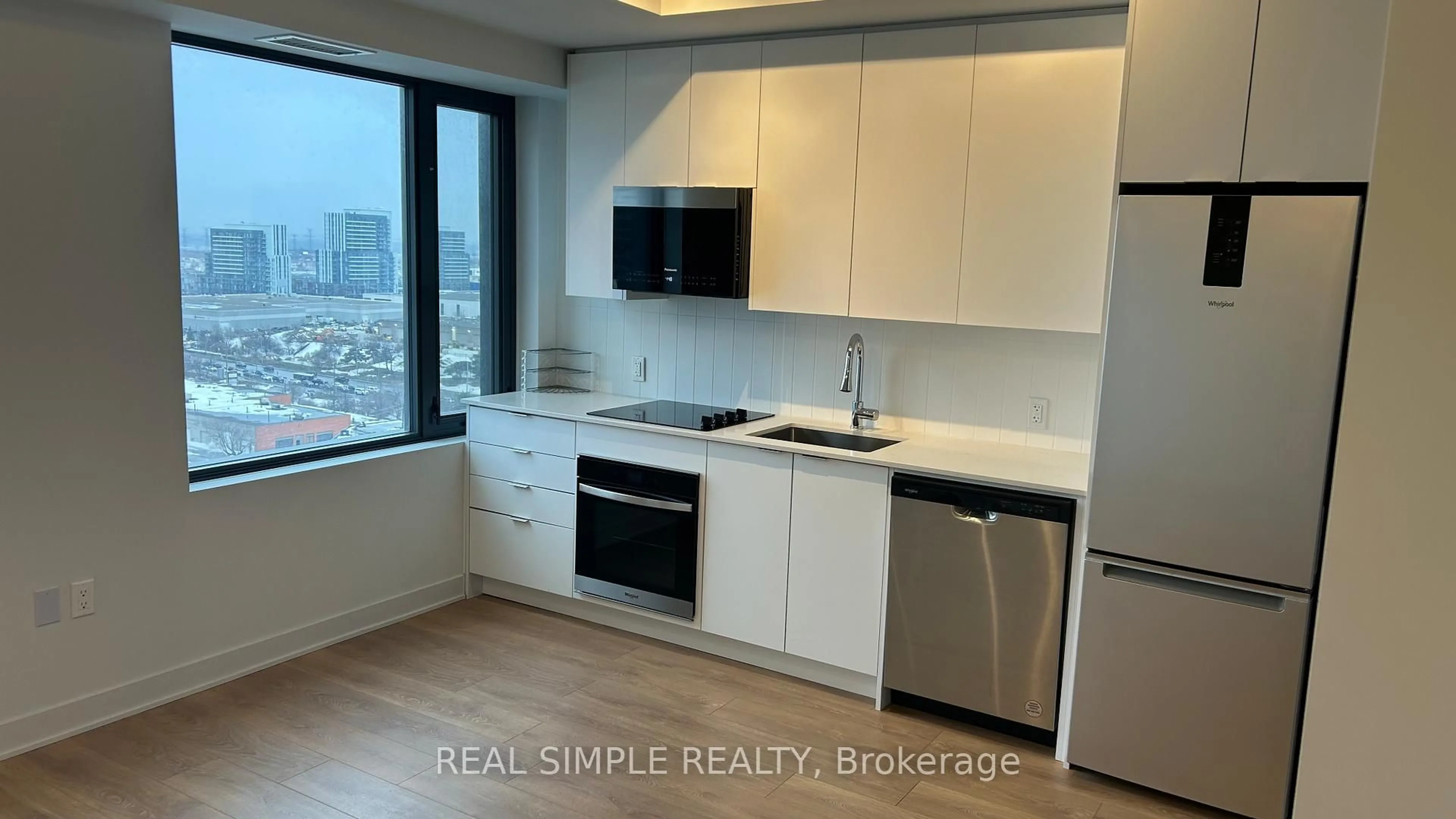 Standard kitchen, wood/laminate floor for 2920 Highway 7 Rd #1408, Vaughan Ontario L4K 0P4