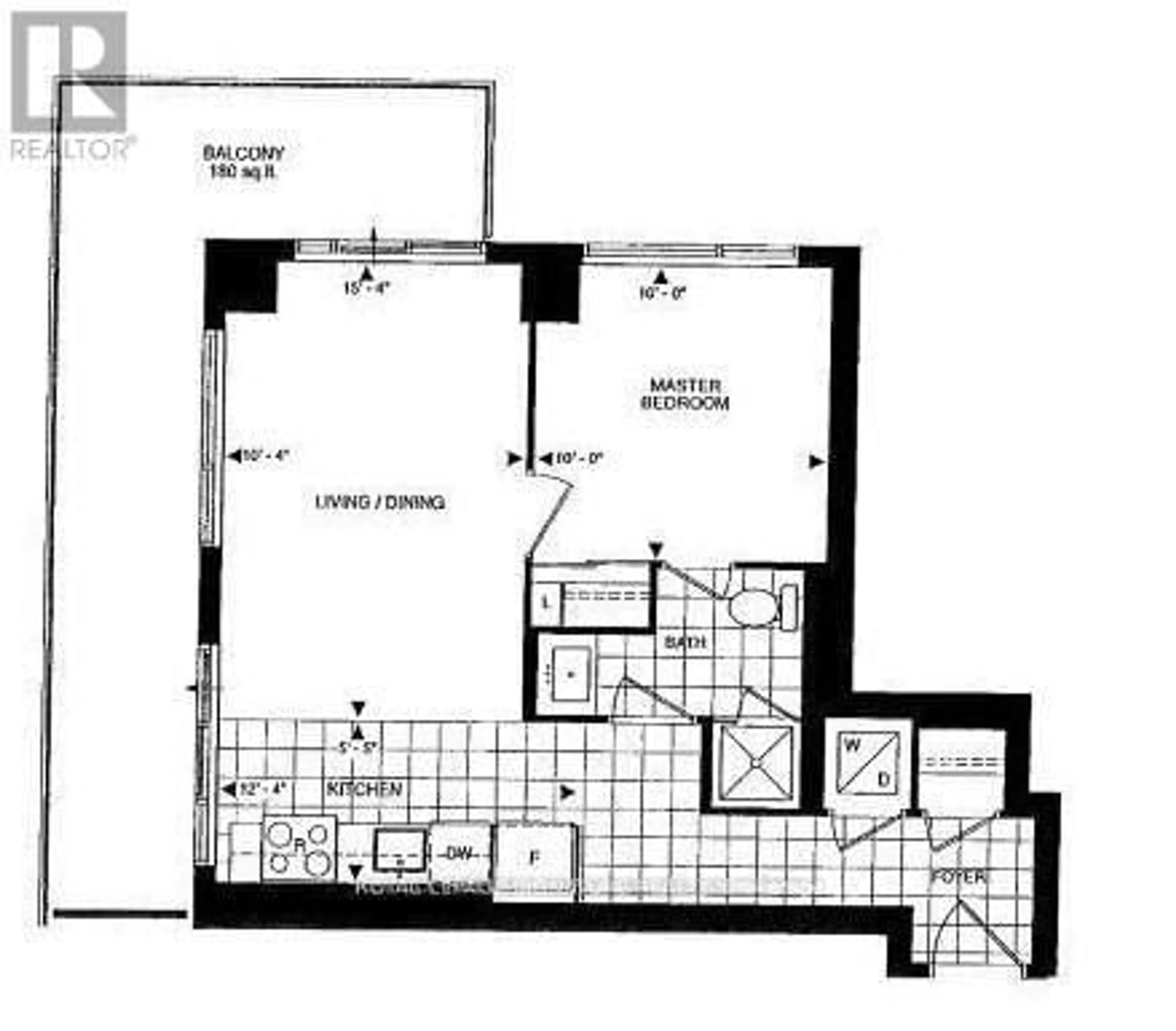 Floor plan for 9201 Yonge St #1411, Richmond Hill Ontario L4C 1H9
