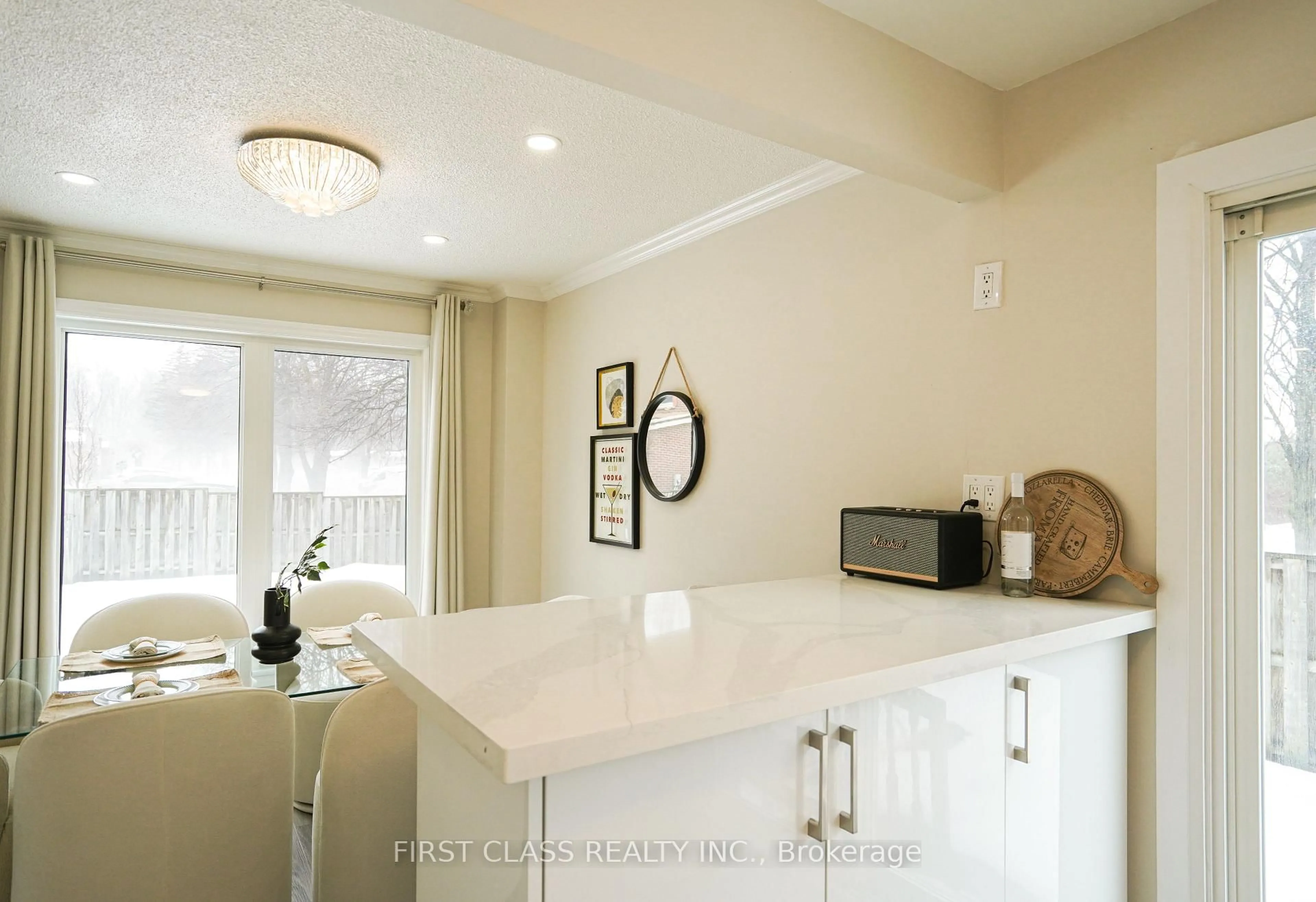 Contemporary kitchen, ceramic/tile floor for 12 Radford Cres, Markham Ontario L3P 4A1