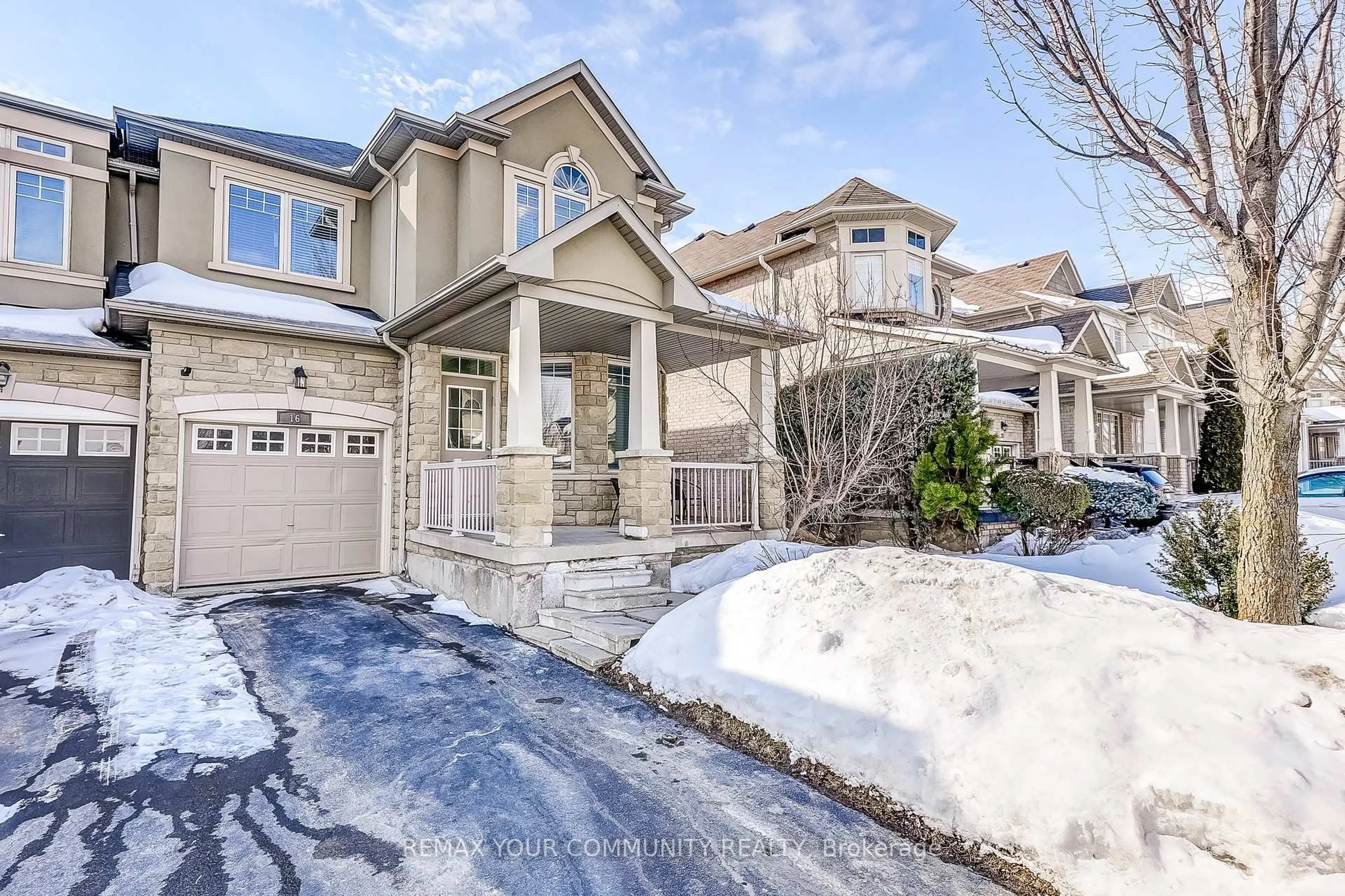 Home with brick exterior material, street for 16 Windrow St, Richmond Hill Ontario L4E 0B6