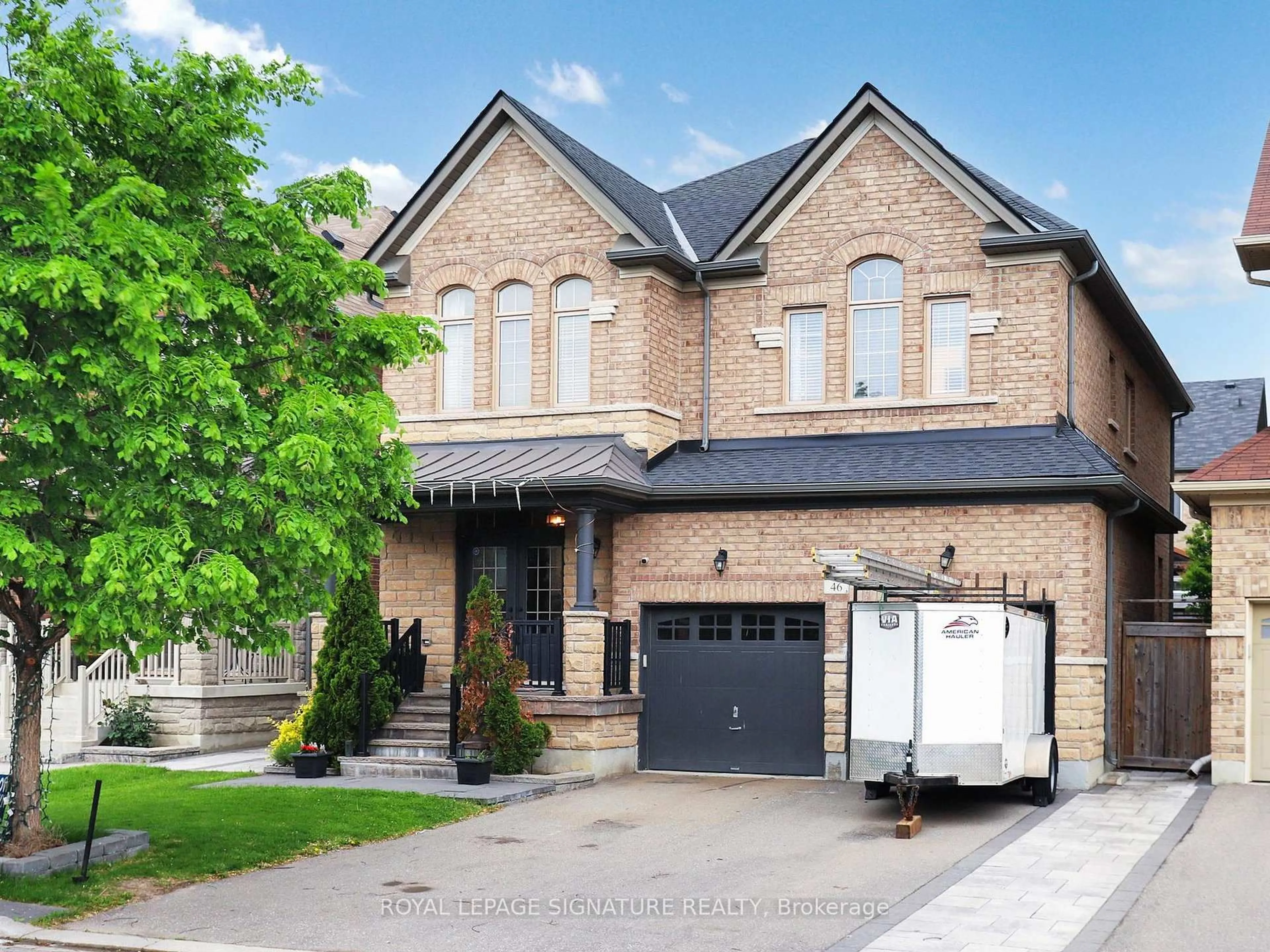 Home with brick exterior material, street for 46 Kincardine St, Vaughan Ontario L4H 4H7